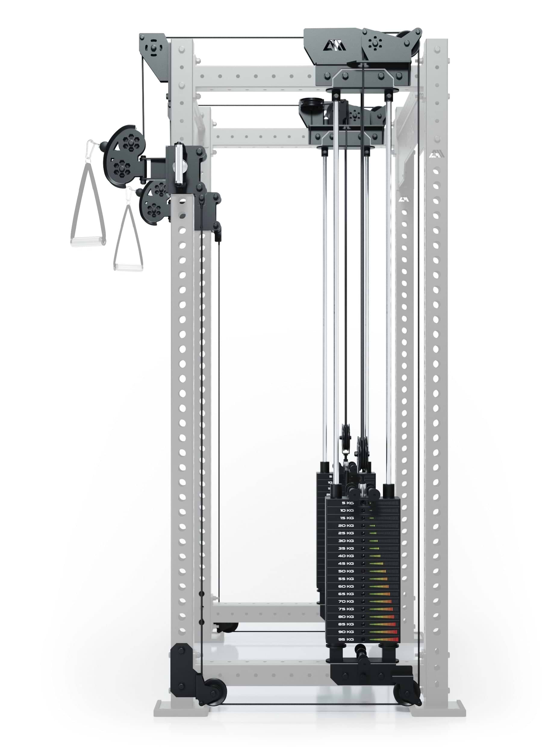 R8 Bradley | 2x95kg Kabelzug Anbau | Dual | 78cm Crossbar | Position 2_3