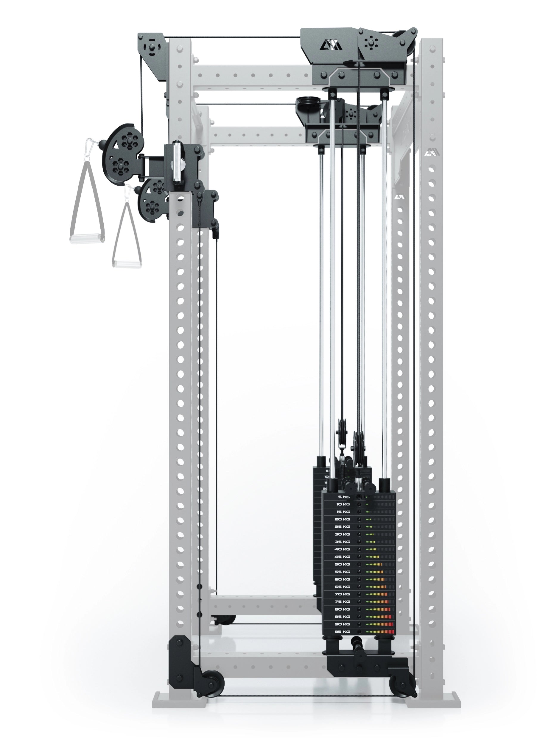 R8 Bradley | 2x95kg Kabelzug Anbau | Dual | 78cm Crossbar | Position 2_3
