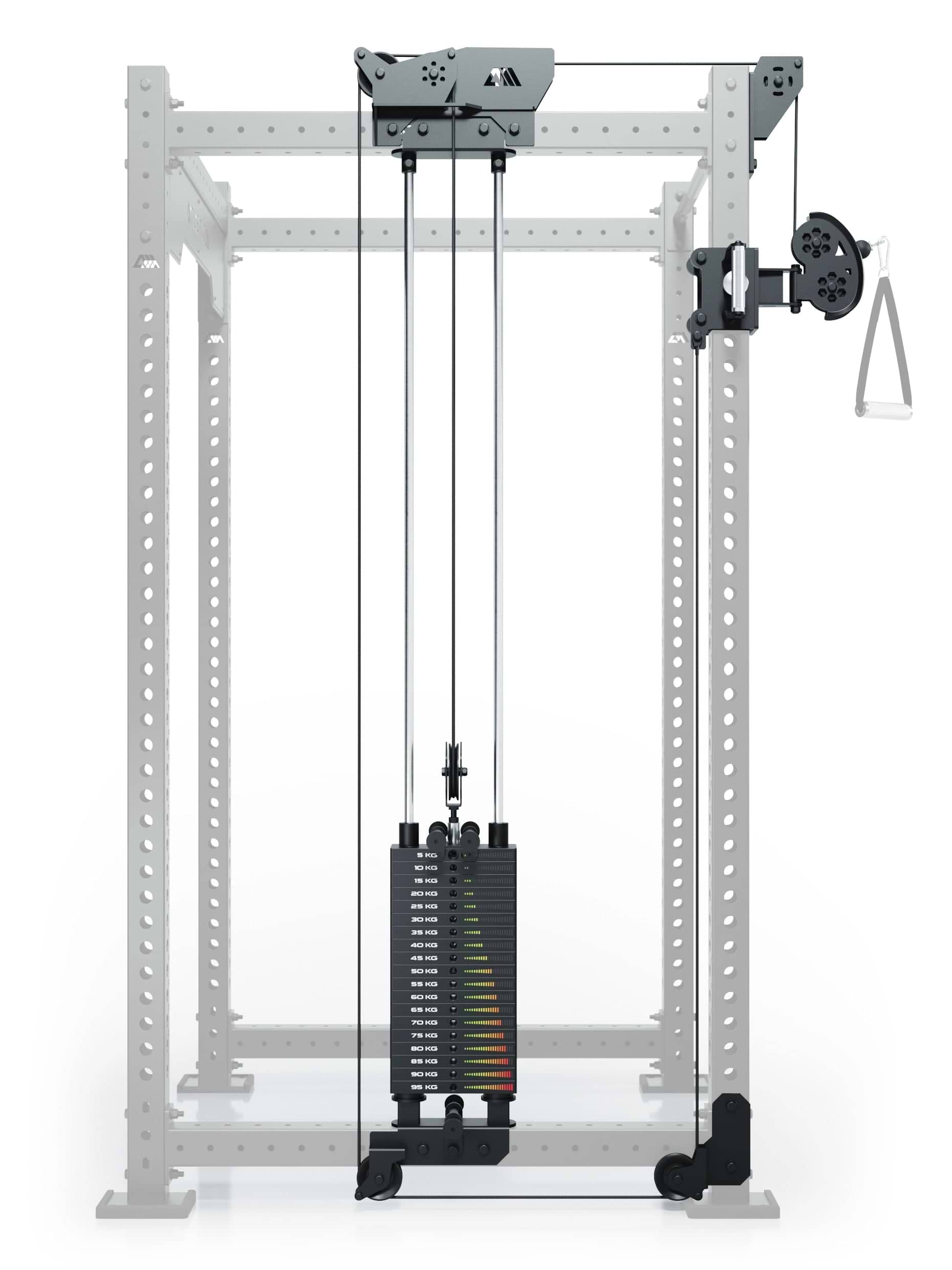 R8 Bradley | 95kg Kabelzug Anbau | Links | 108cm Crossbar | Position 2_3