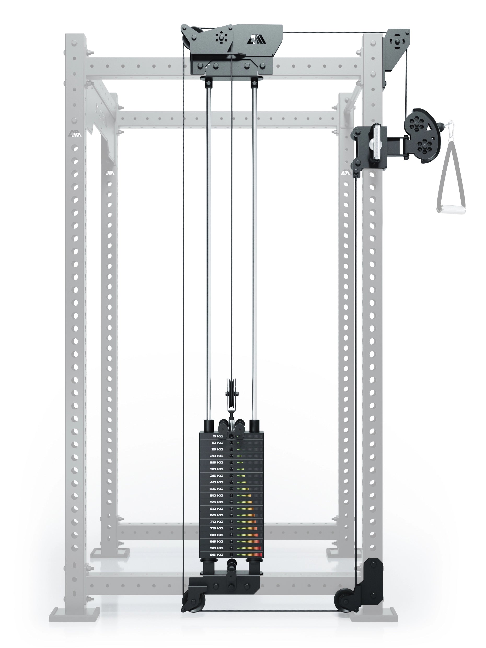 R8 Bradley | 95kg Kabelzug Anbau | Links | 108cm Crossbar | Position 2_3