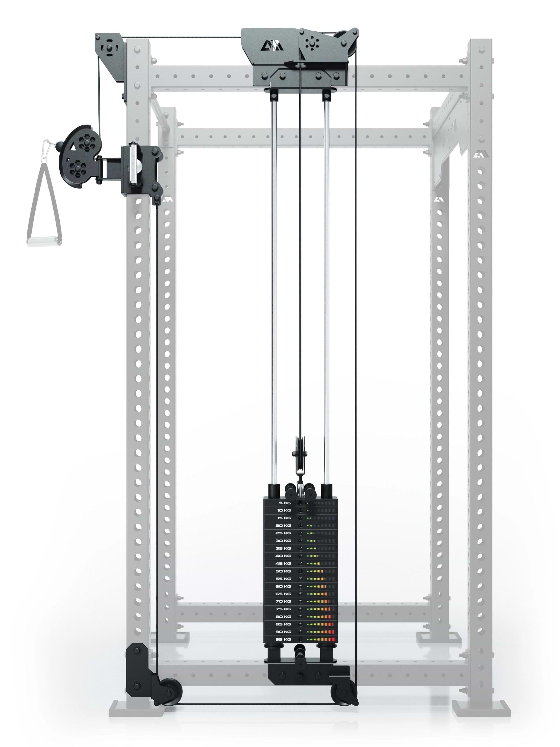 R8 Bradley | 95kg Kabelzug Anbau | Rechts | 108cm Crossbar | Position 2_3