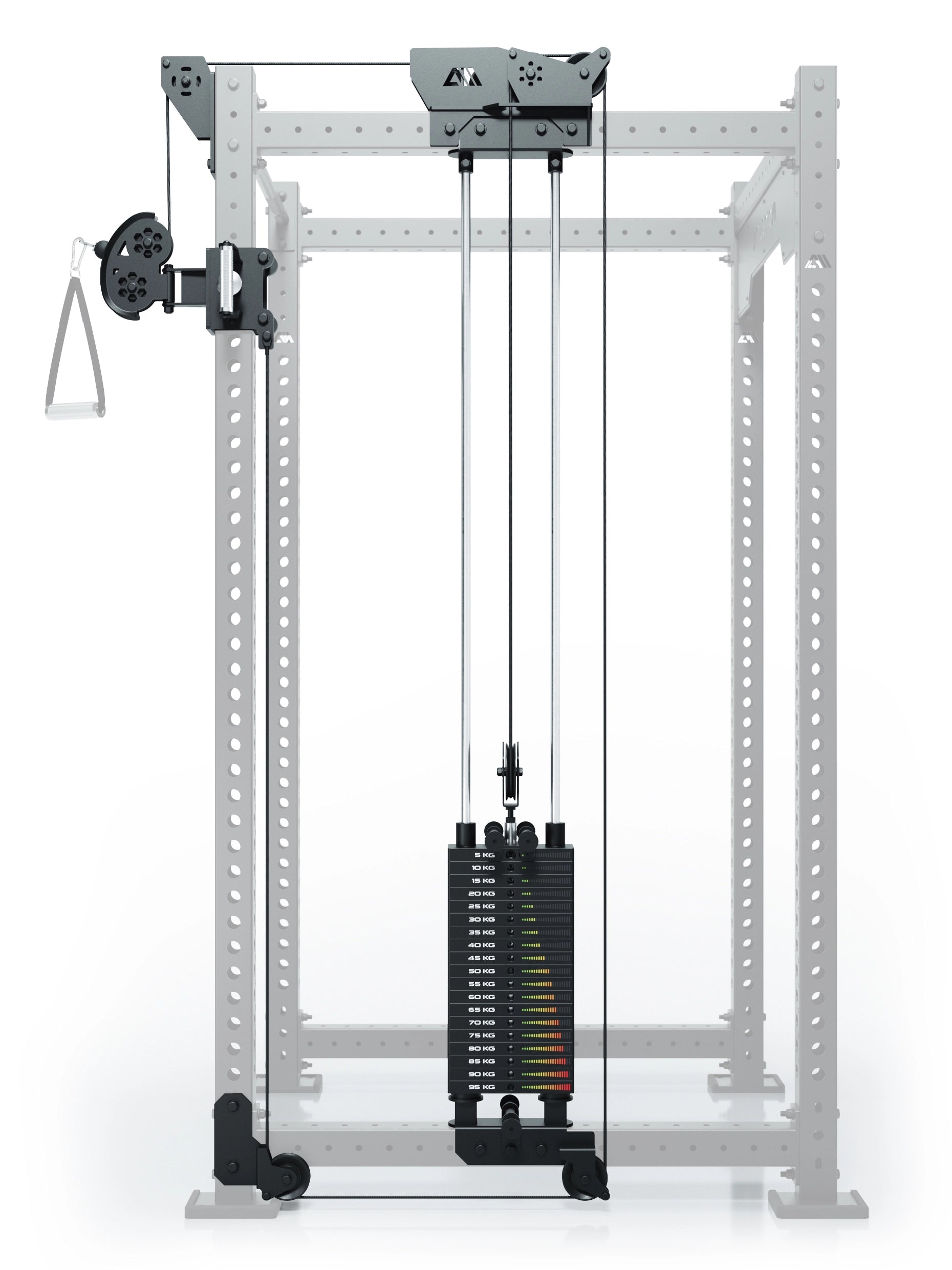 R8 Bradley | 95kg Kabelzug Anbau | Rechts | 108cm Crossbar | Position 2_3
