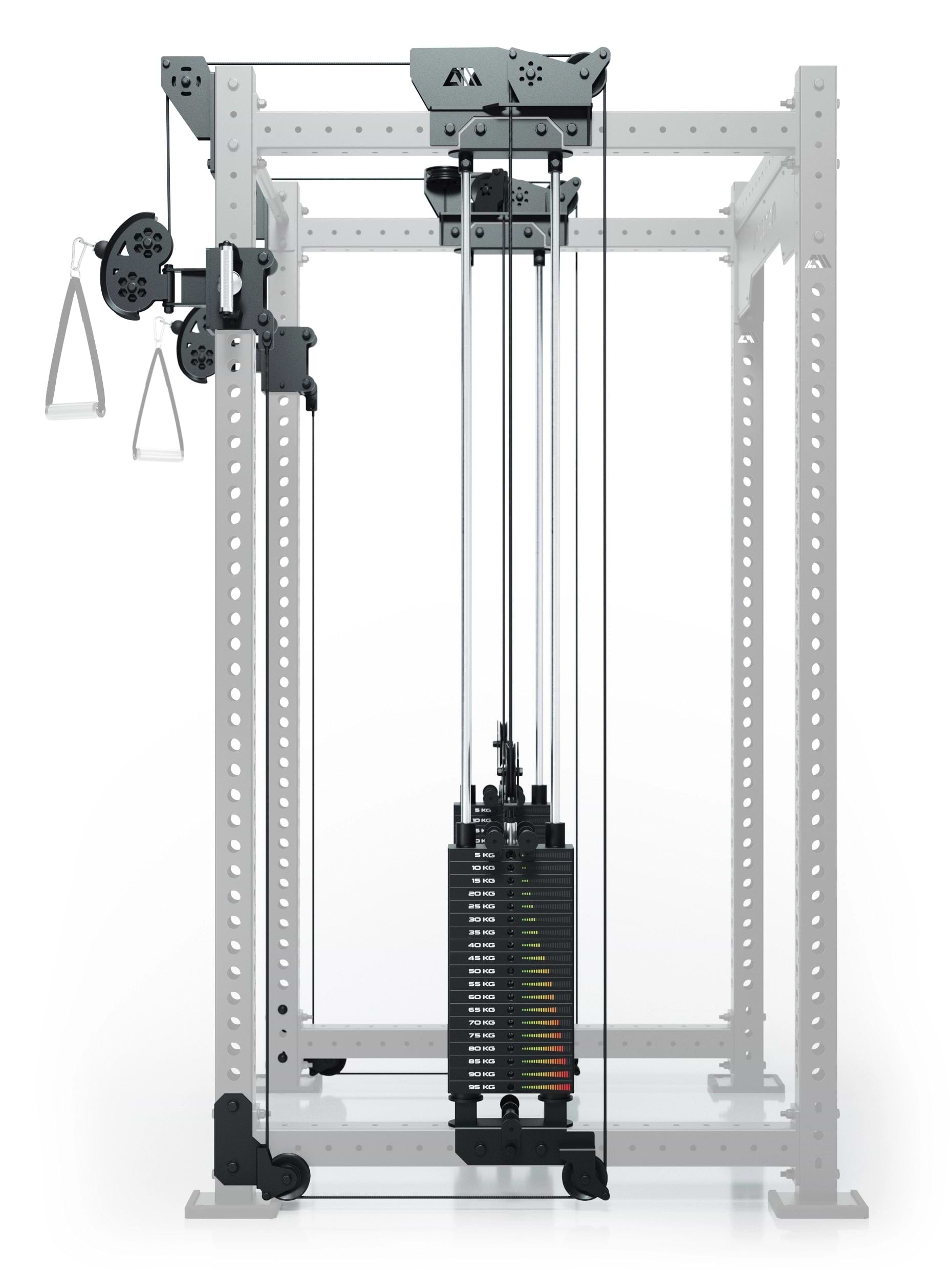 R8 Bradley | 2x95kg Kabelzug Anbau | Dual | 108cm Crossbar | Position 2_3