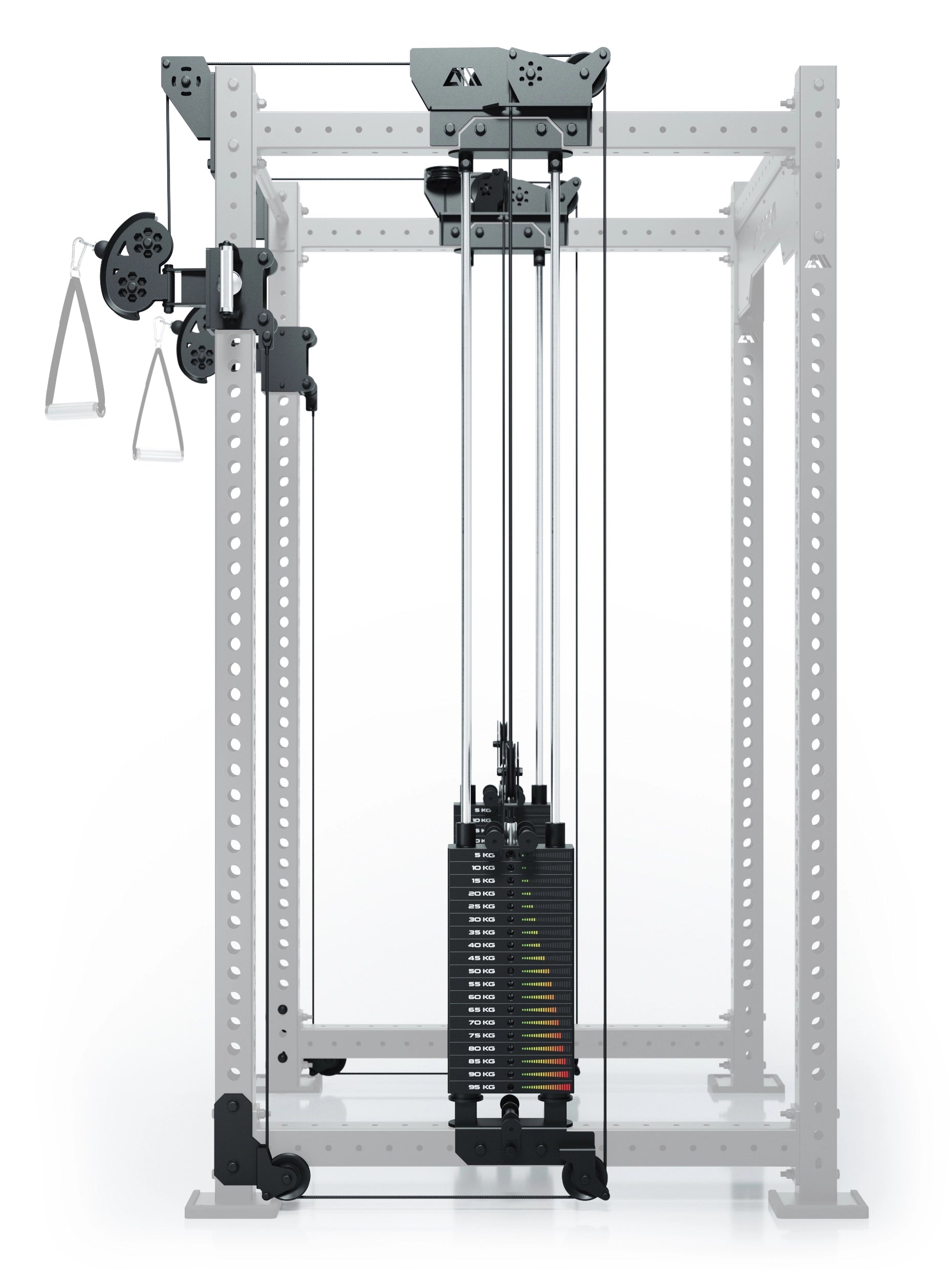 R8 Bradley | 2x95kg Kabelzug Anbau | Dual | 108cm Crossbar | Position 2_3