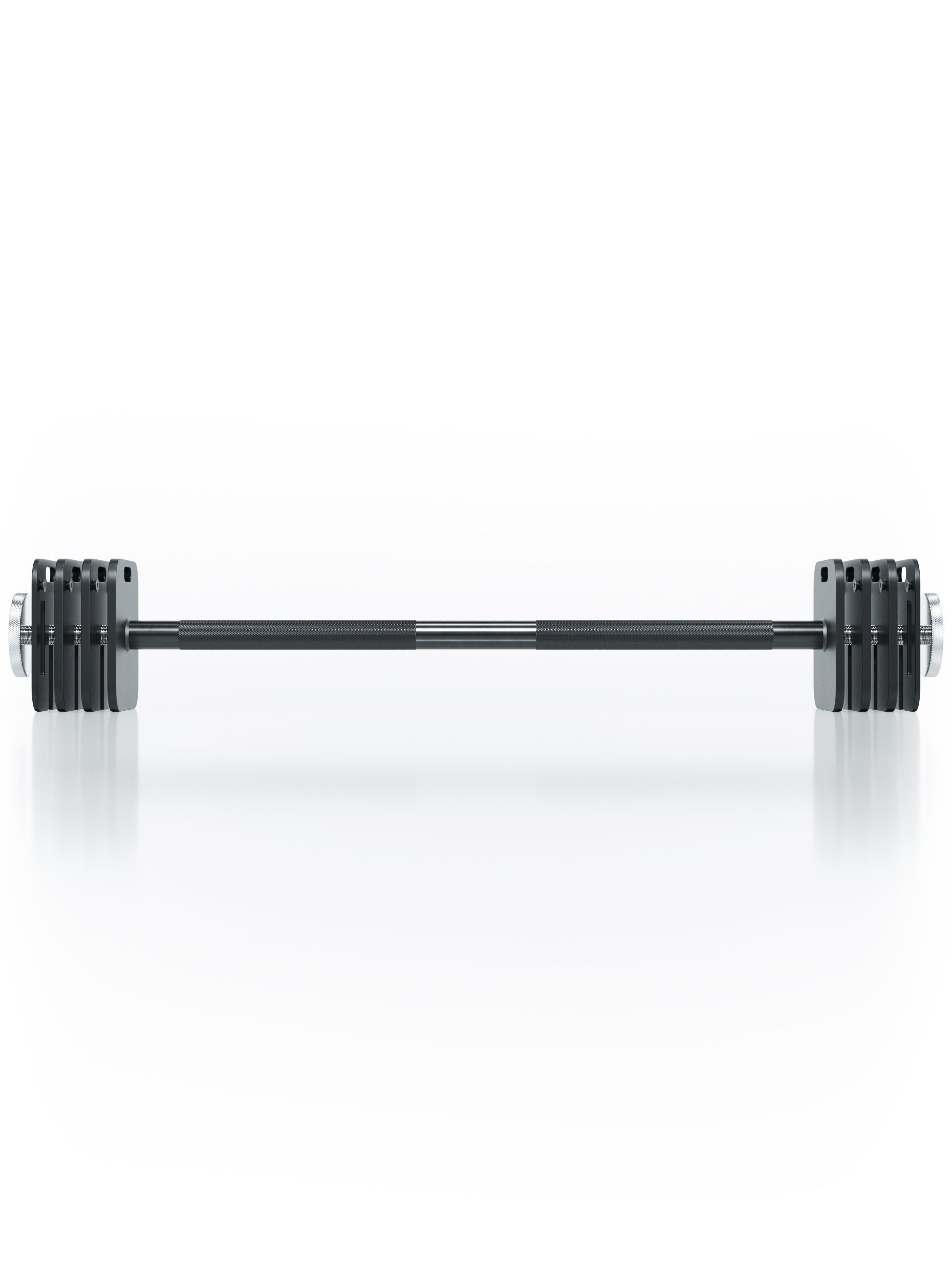 ATLETICA QUAD Langhantel in mittlerer Gewichtskonfiguration – 87 cm lang, 200 kg Belastbarkeit