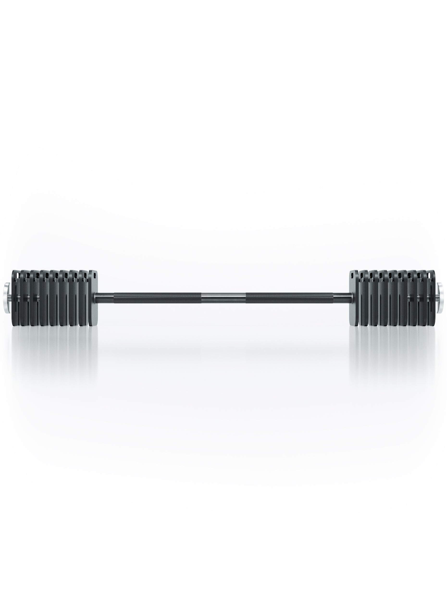 ATLETICA QUAD verstellbare Langhantel mit 8x2kg und 2x1kg Gewichtsscheiben – 29kg Gesamtgewicht