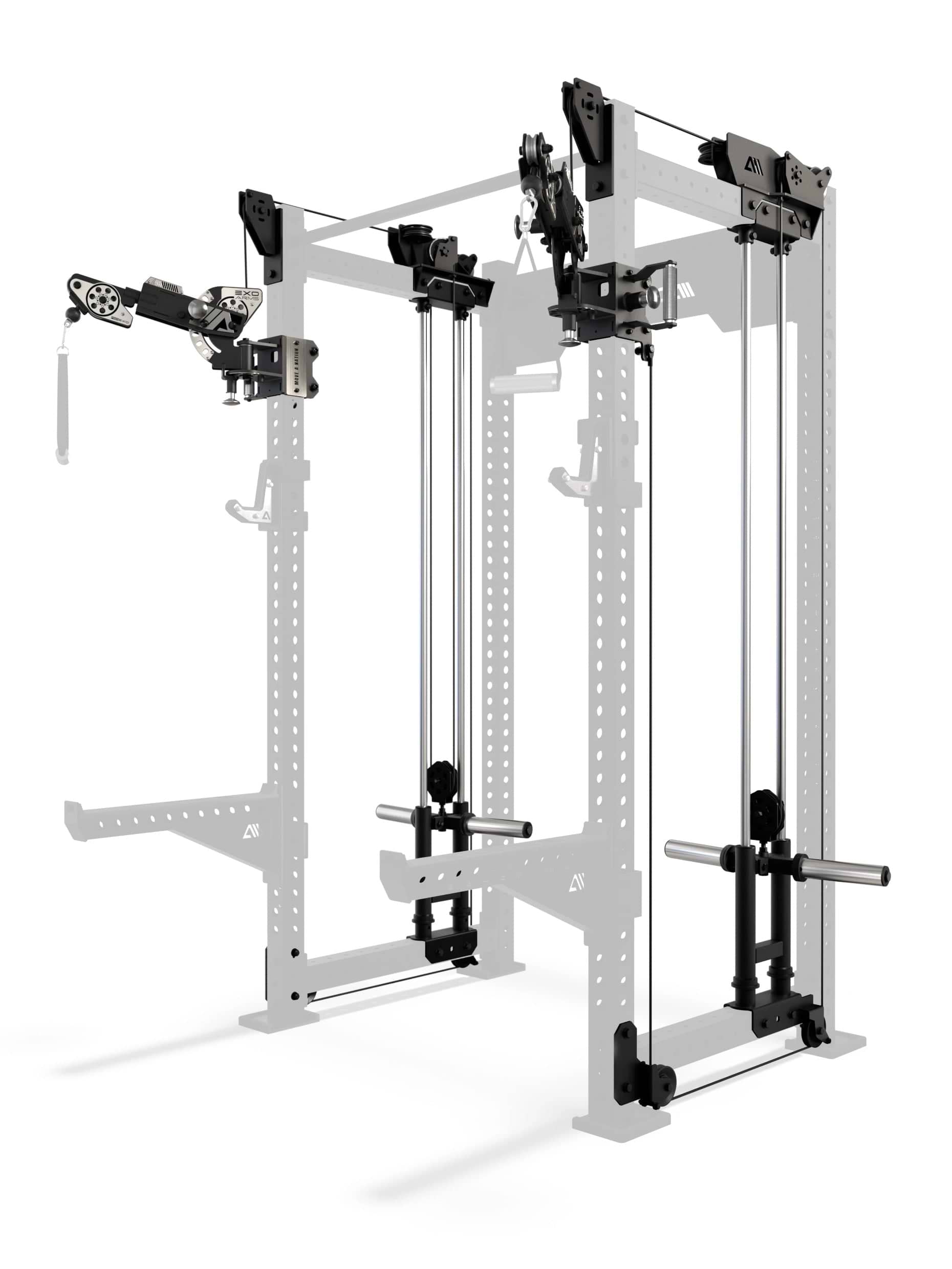 Atletica R8 Bradley EXO Power Rack Plate Loaded mit Hantelscheibenaufnahmen und 78 cm Tiefe