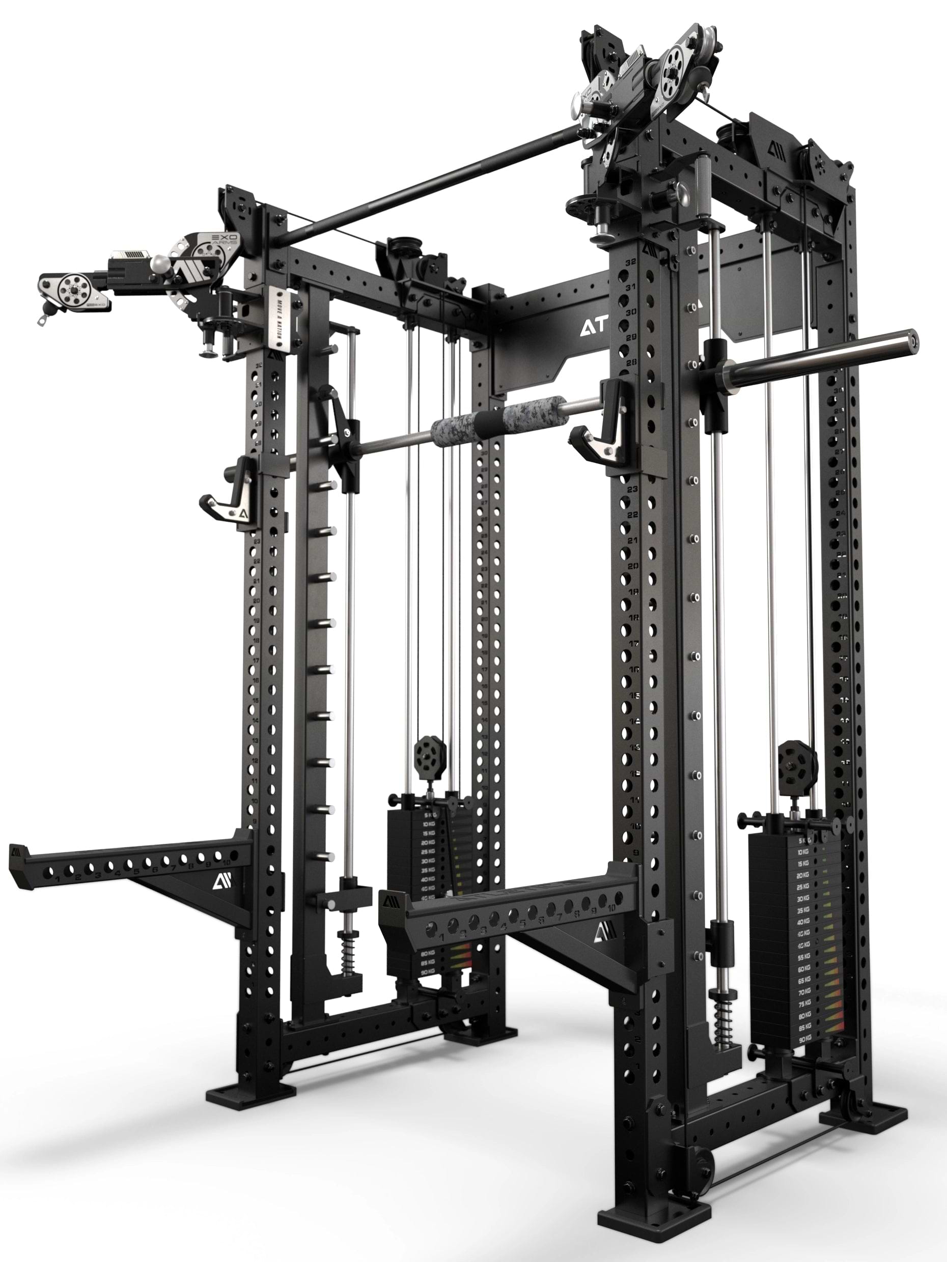 R8 Bradley EXO 2x95kg & Smith Machine | 78cm | Schwarz