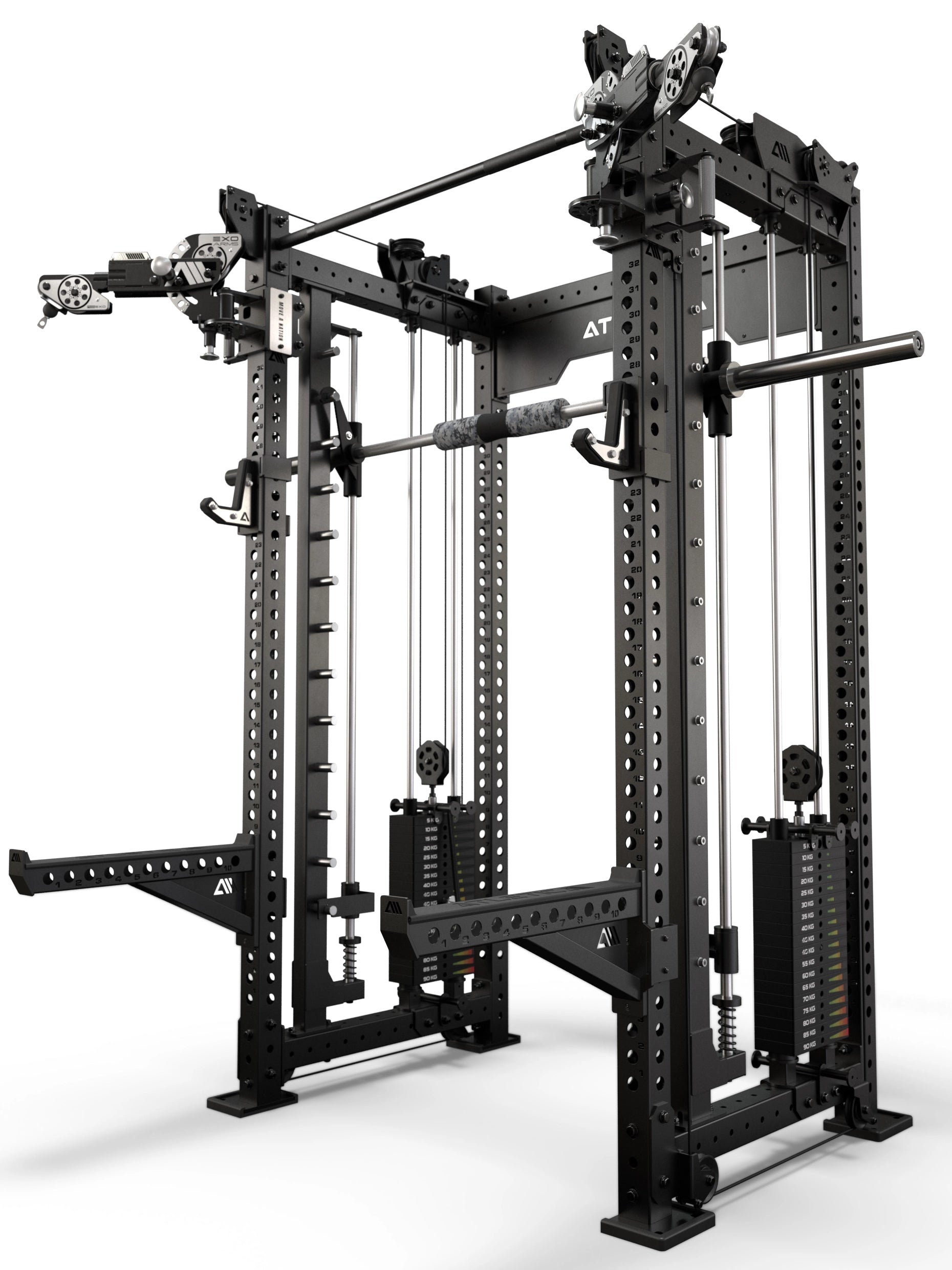 R8 Bradley EXO 2x95kg & Smith Machine | 78cm | Schwarz