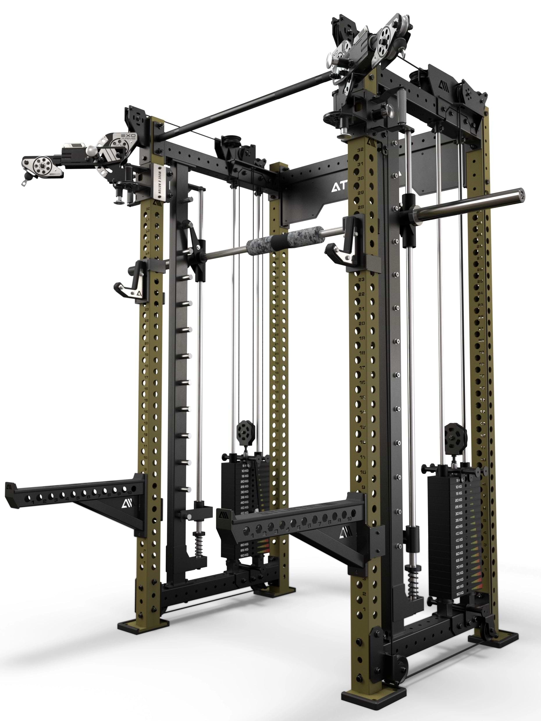 R8 Bradley EXO 2x95kg & Smith Machine | 78cm | Military Green