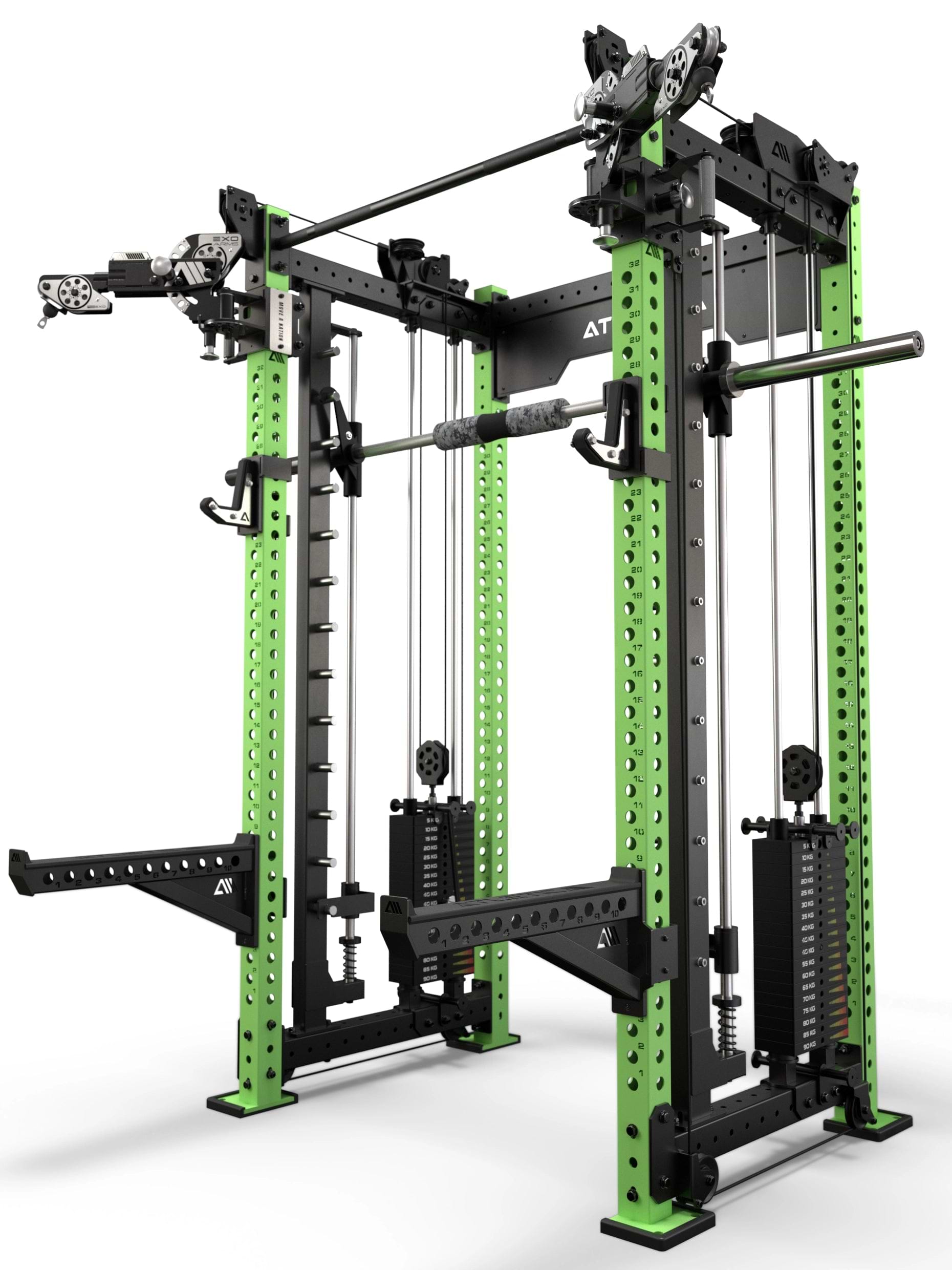 R8 Bradley EXO 2x95kg & Smith Machine | 78cm | Electric Green