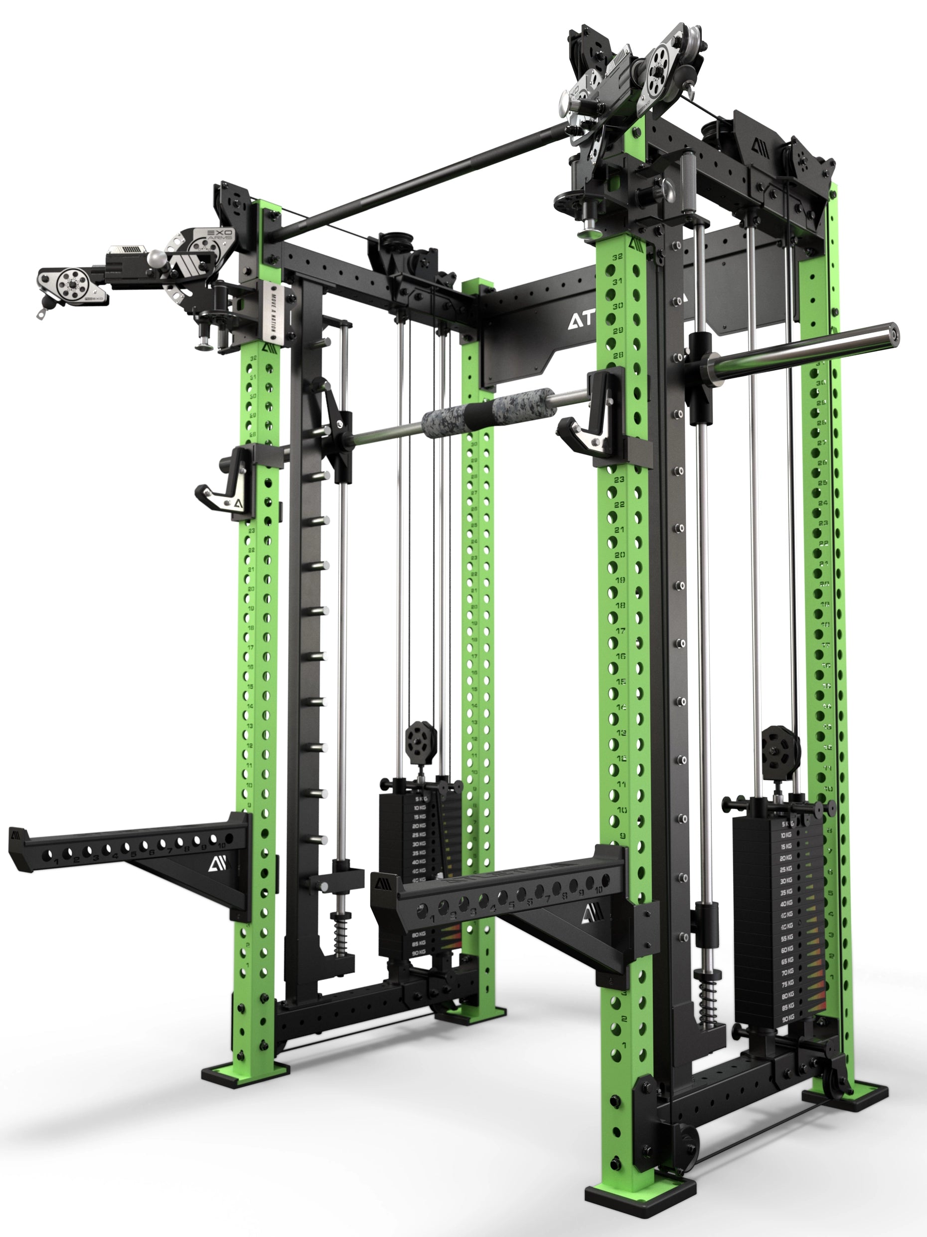 R8 Bradley EXO 2x95kg & Smith Machine | 78cm | Electric Green