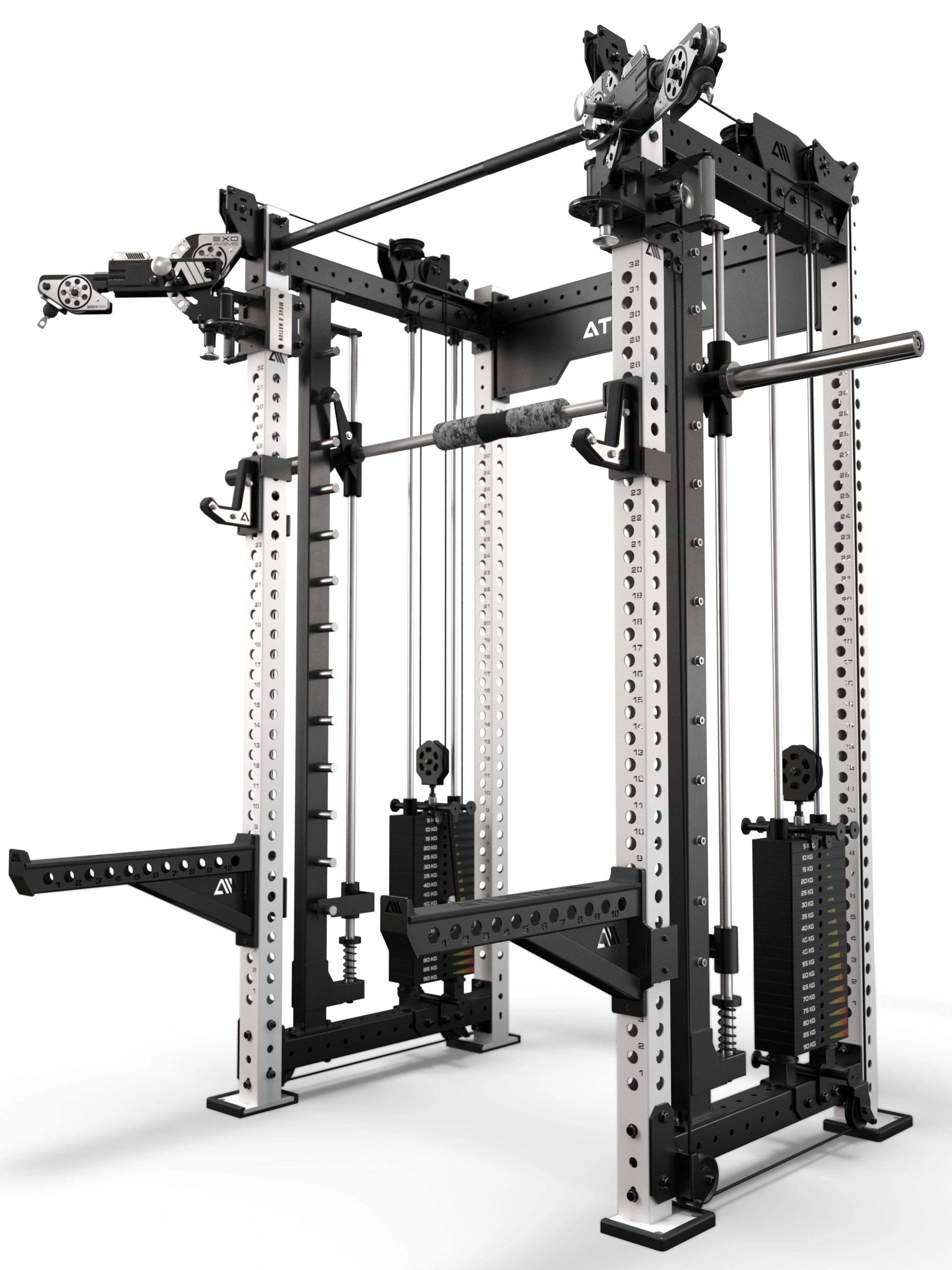 R8 Bradley EXO 2x95kg & Smith Machine | 78cm | Weiß