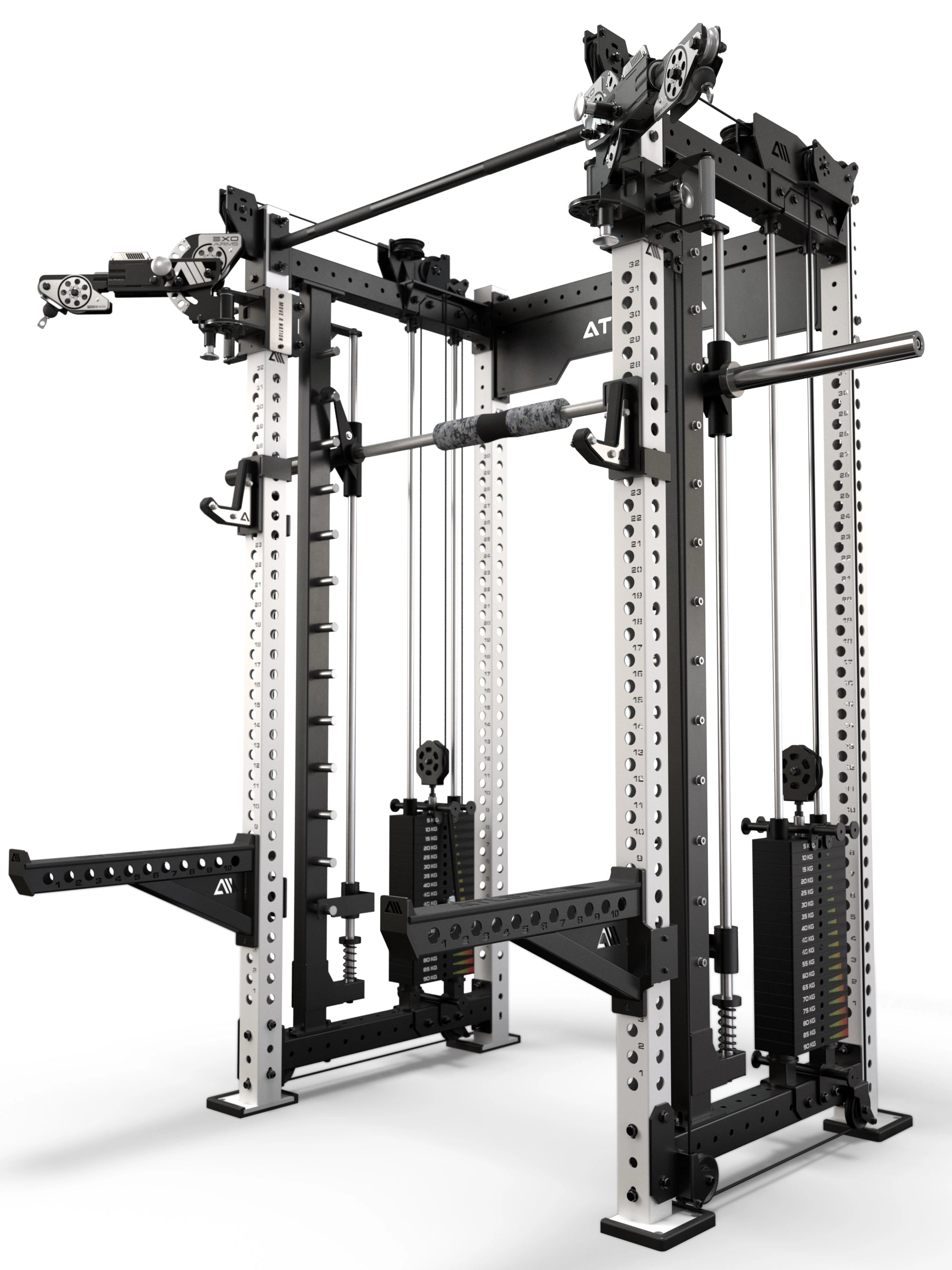 R8 Bradley EXO 2x95kg & Smith Machine | 78cm | Weiß