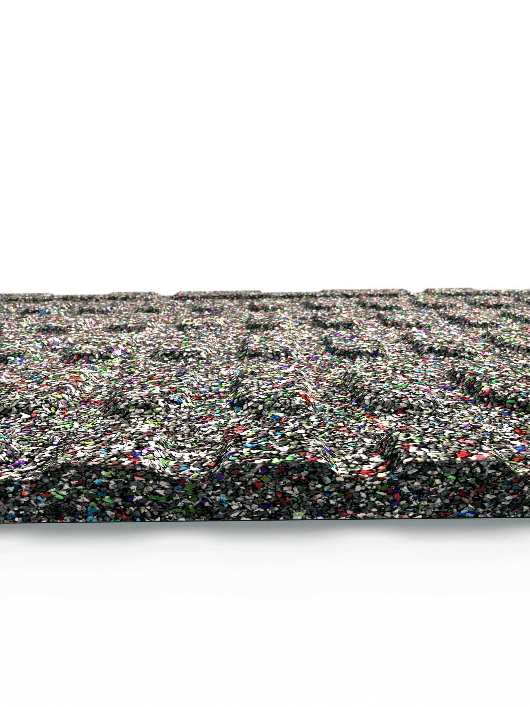 Bodenschutz | MaxProtect Bodenschutz 20 mm 100x100cm, hochwertiges Kautschuk | Steckverbindung | Feingranulat Oberfläche | Geruchsarm | TÜV