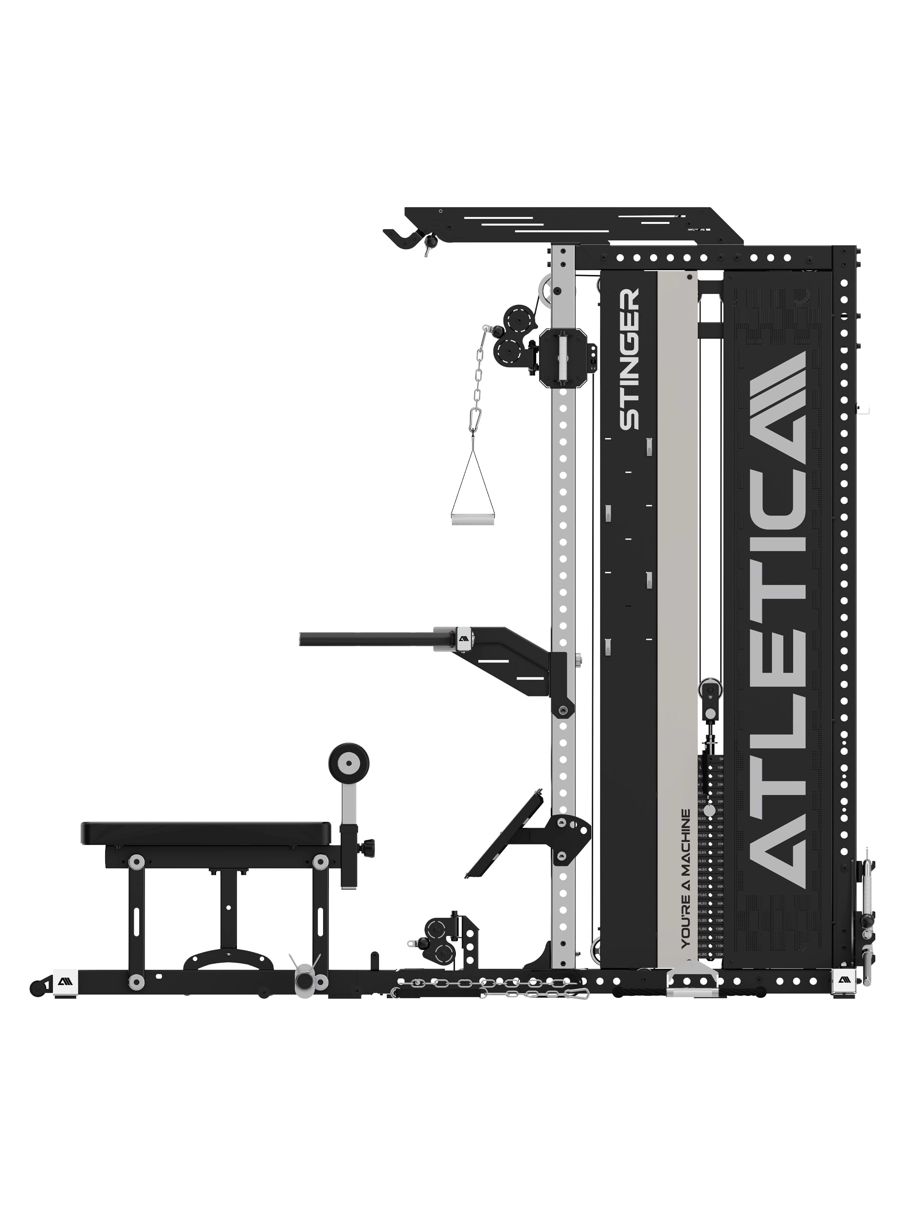 Stinger Functional Trainer: massive Konstruktion, hohe Belastbarkeit, verschleißarme Komponenten