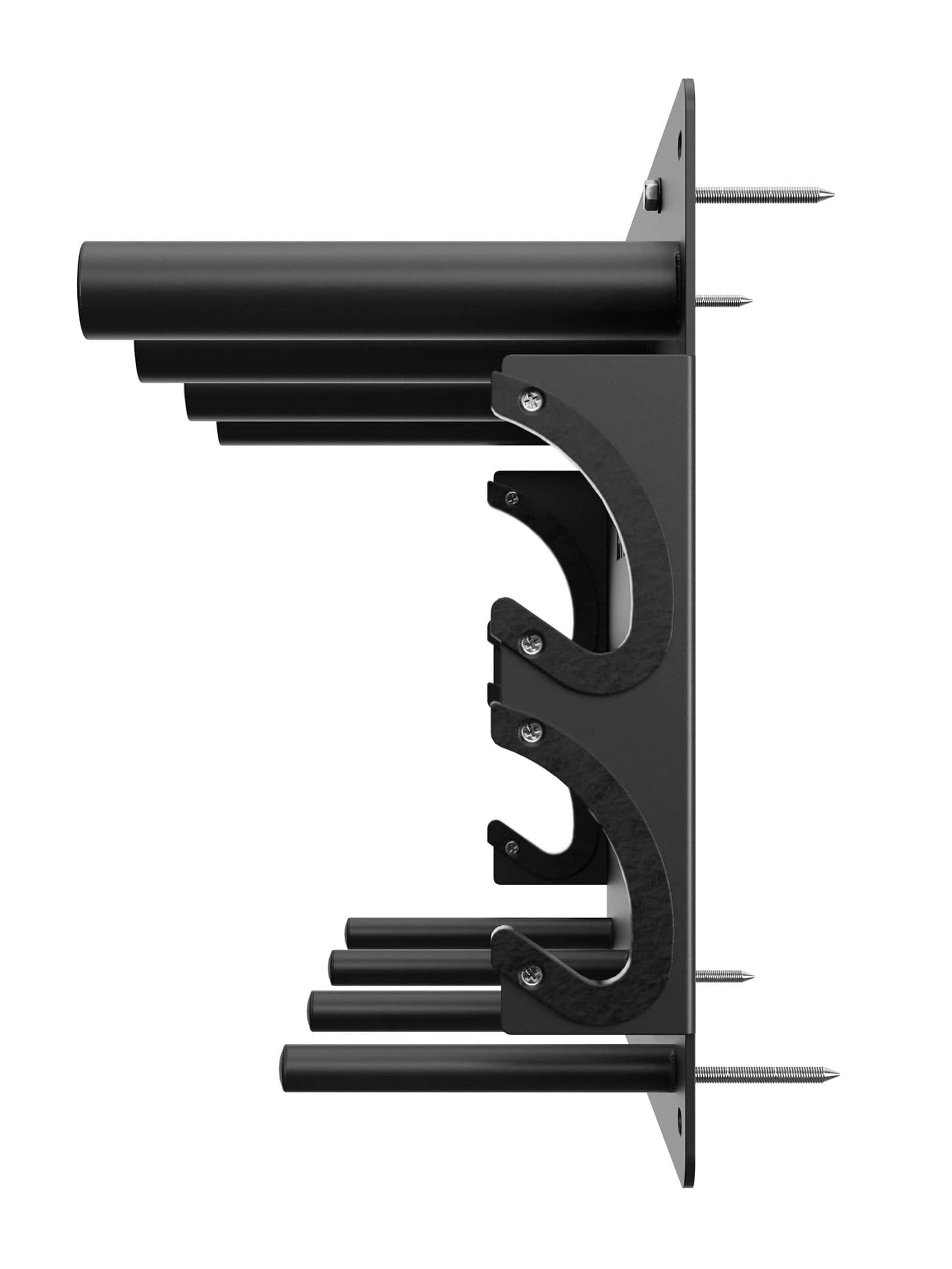 Platzsparende Aufbewahrung für Gewichte zur Wandmontage