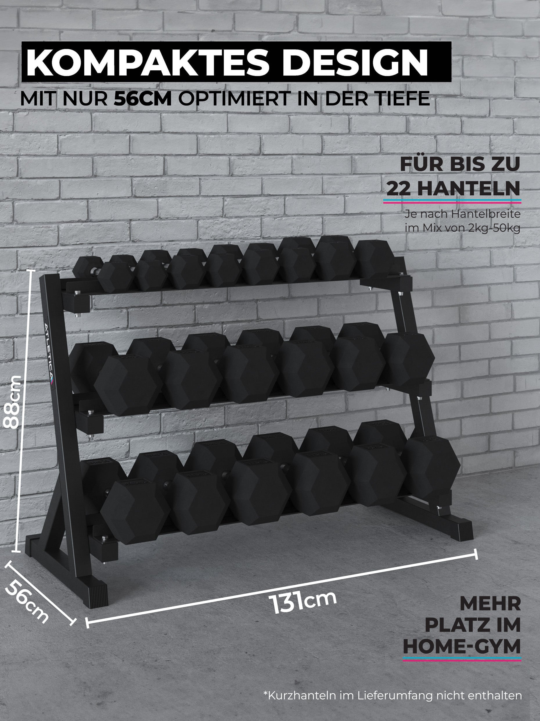 Gewichtsablage: Kurzhantelablage HellHound