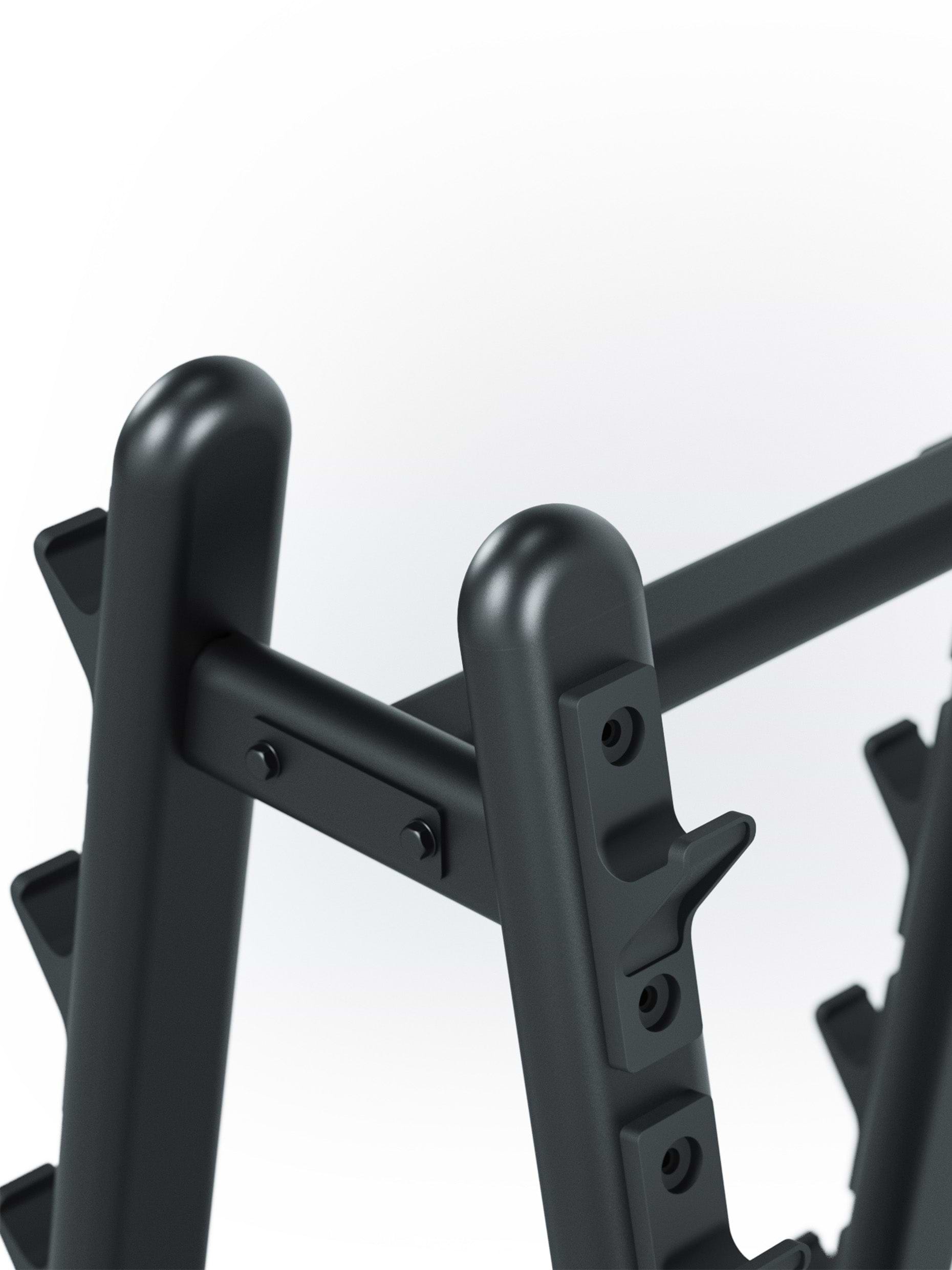 Langhantel-Ablage: sichere Aufbewahrung, kompaktes Design