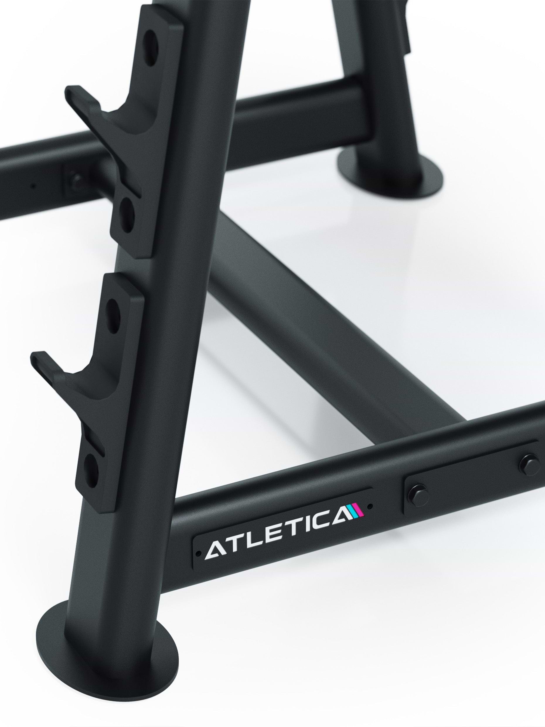 Langhantel-Ablage: Firmenlogo Fuß