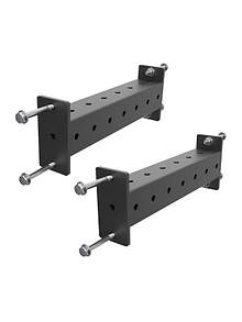 Crossbar Zubehör Paarweise R8 Serie | Für Half Racks, sehr kleine Home Gyms oder als Erweiterung zum 6-Pfosten Rack | In 2 rostfreien Farben verfügbar