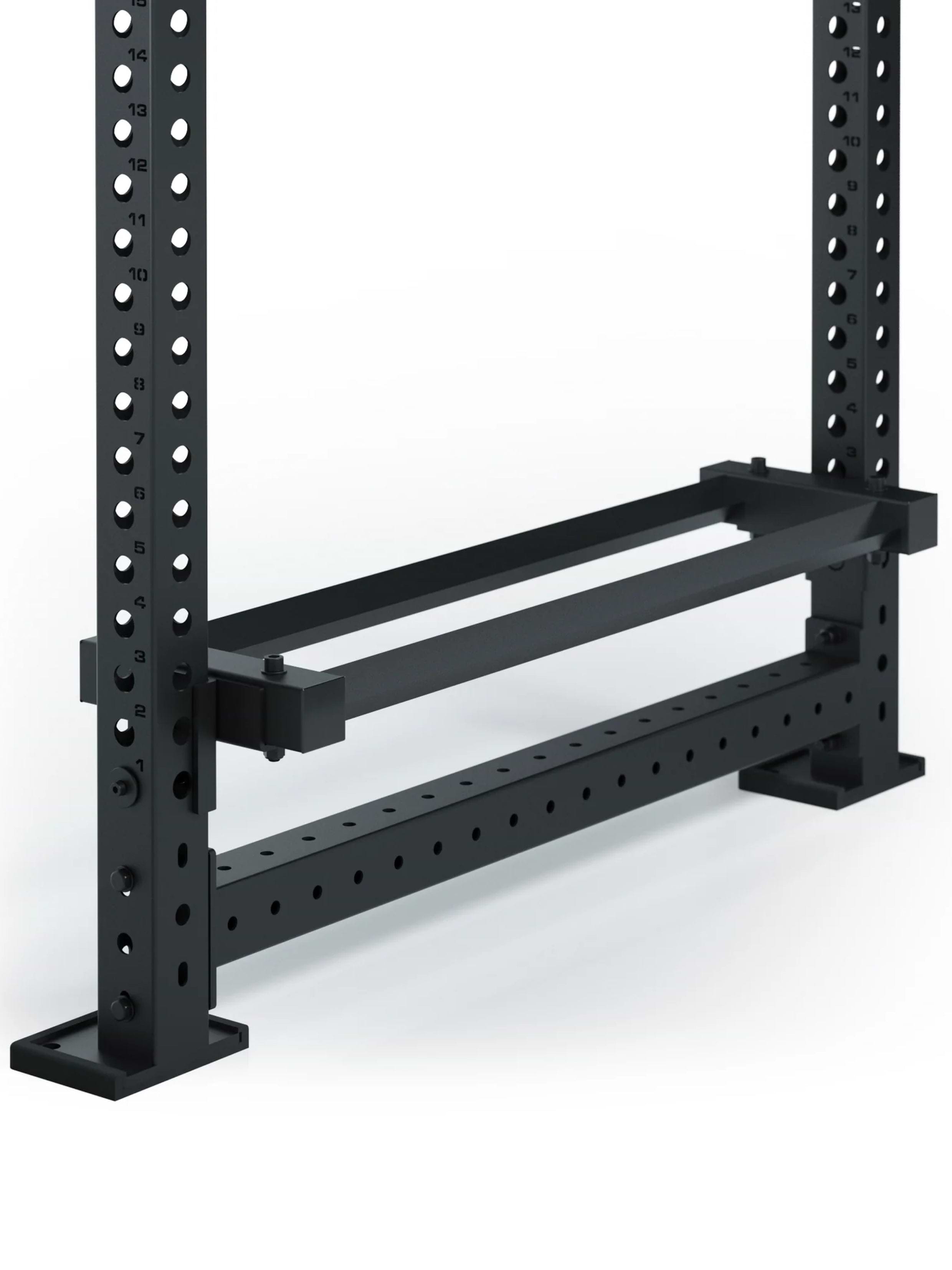 Ablage für Bumper Plates und Wallballs Gewichte: Einfache Montage am Power Rack | Sorgt für Ordnung | Hohe Tragkraft