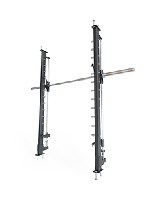 Zubehör Smith Multipresse Anbausatz R8 Serie: Kompatibel für alle R8 Power Rack Tiefen | Kraftstation Anbausatz | Linearlagerung | Integrierte 50mm Langhantel aus Vollmetall