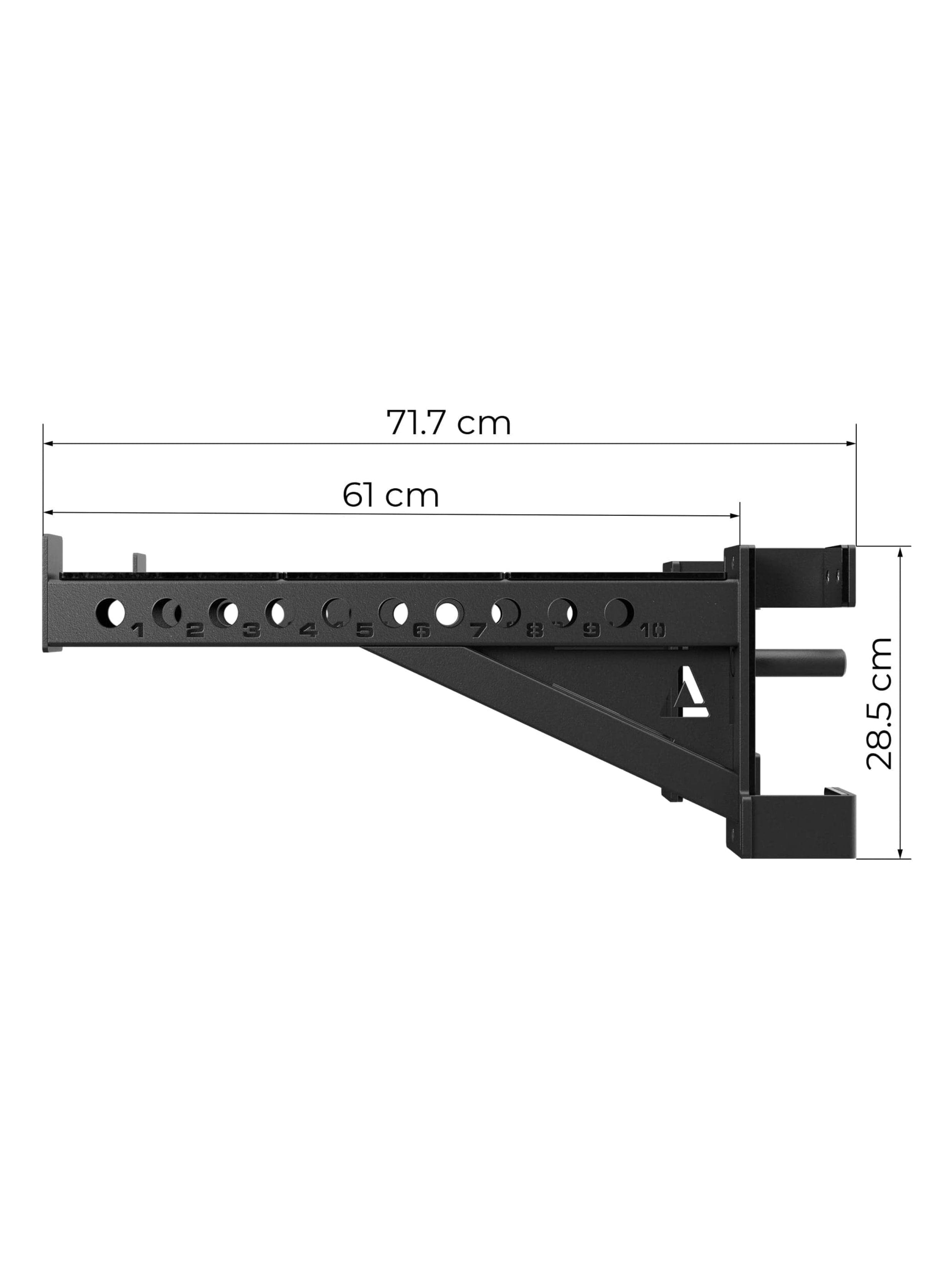 Spotter Arme Zubehör: Paar | Sicher trainieren, auch vorm Rack | Belastbar | 61 cm lang | 6 mm dicke UHMW-Kunststoffplatte zum Schutz der Langhantel
