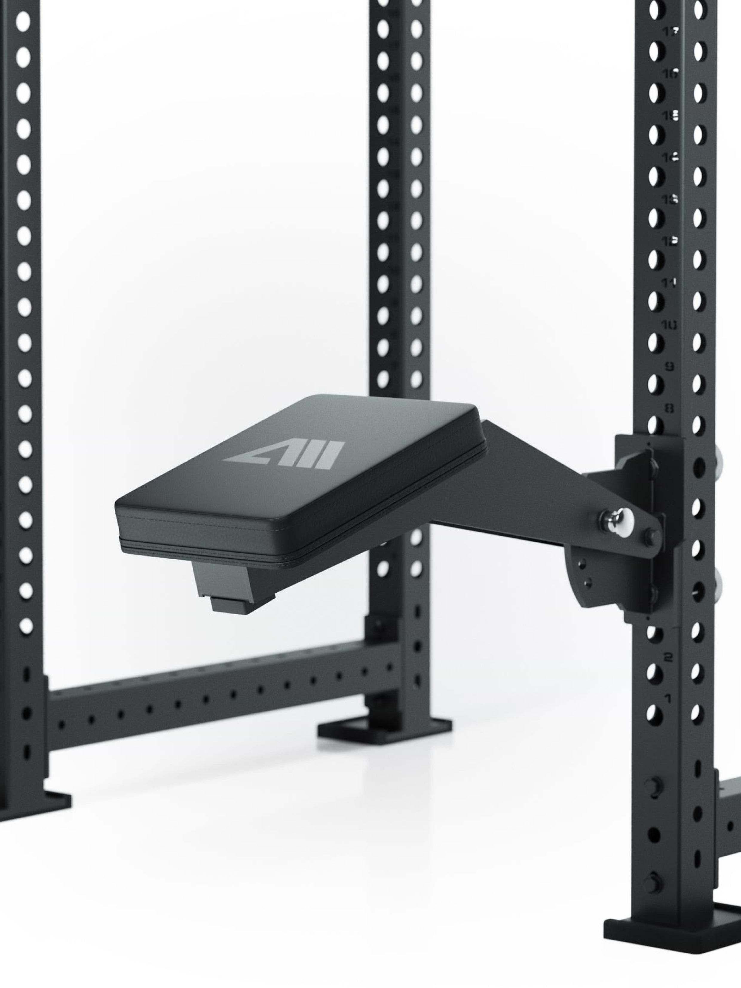 R8 Support-Pad: Stützpolster für Kurzhanteltraining am Power Rack | Individuell verstellbar | Platzsparend
