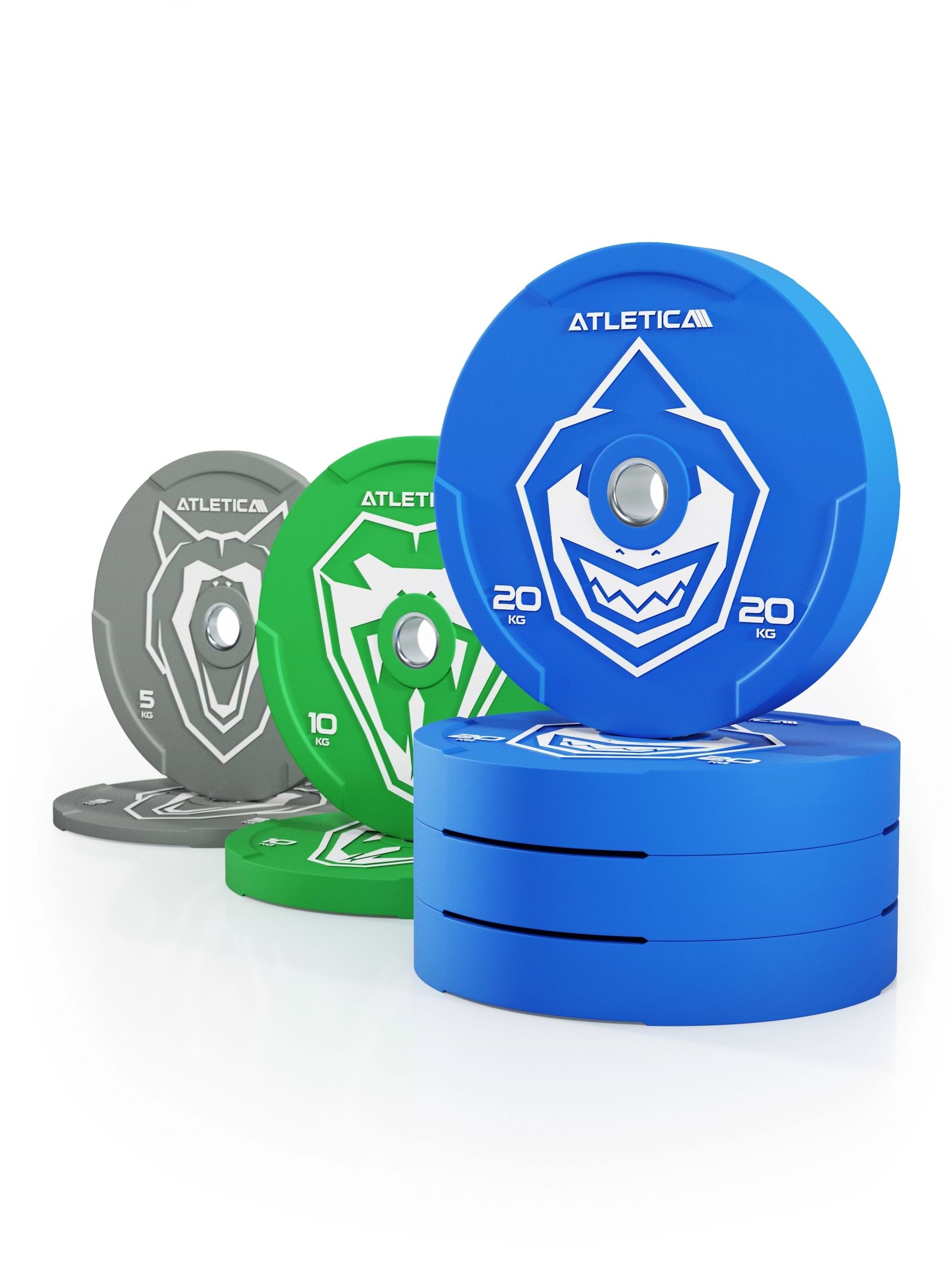 Animal Bumper Plates 110kg Set mit einheitlichem Durchmesser nach IWF-Standard: 450 mm