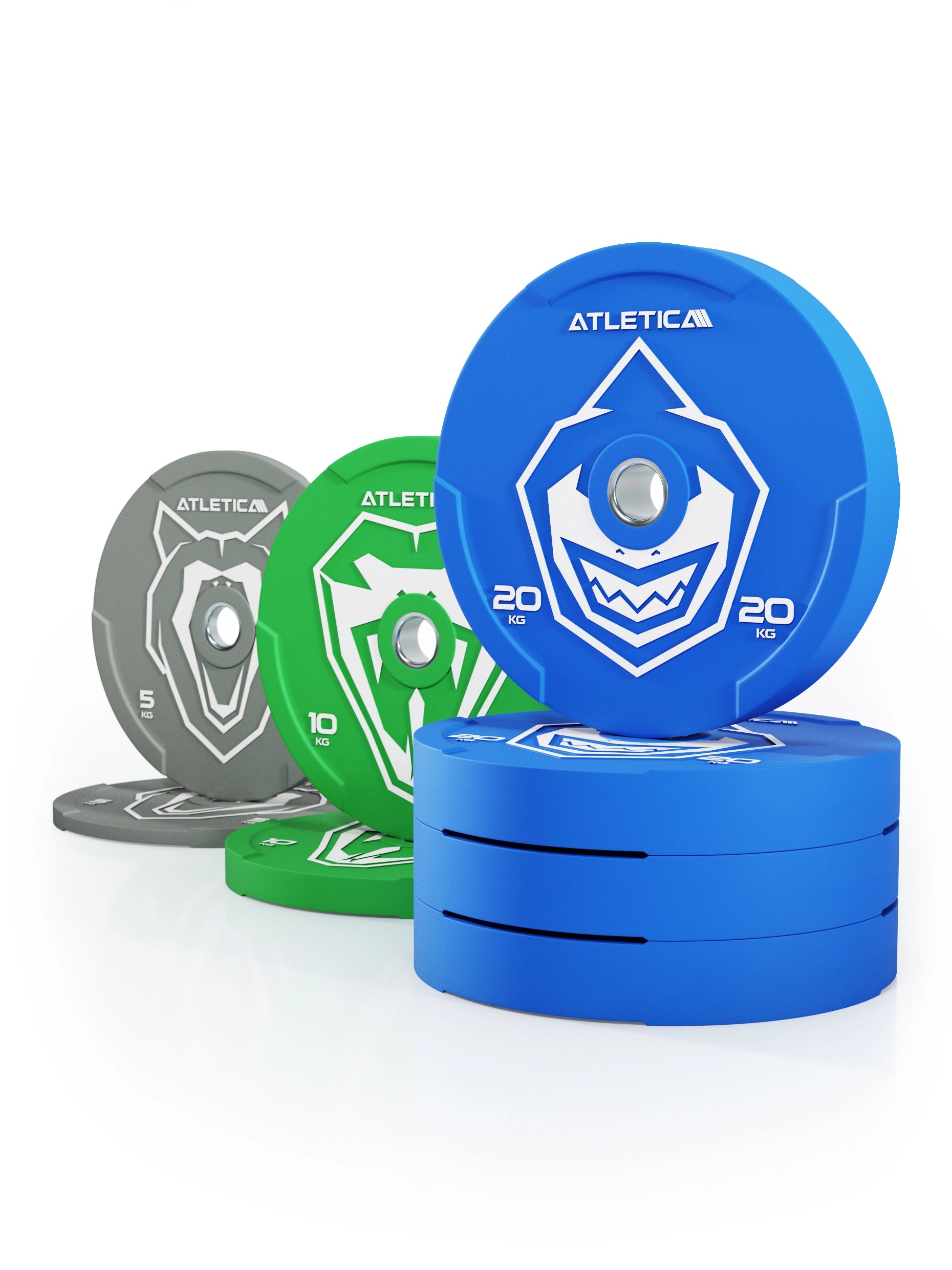 Animal Bumper Plates 110kg Set mit einheitlichem Durchmesser nach IWF-Standard: 450 mm