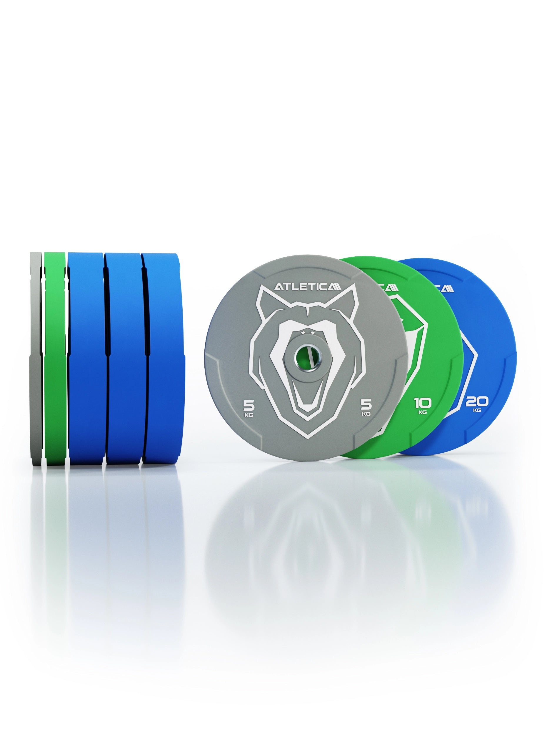 Animal Bumper Plates 110kg Set: robust und unverwechselbar