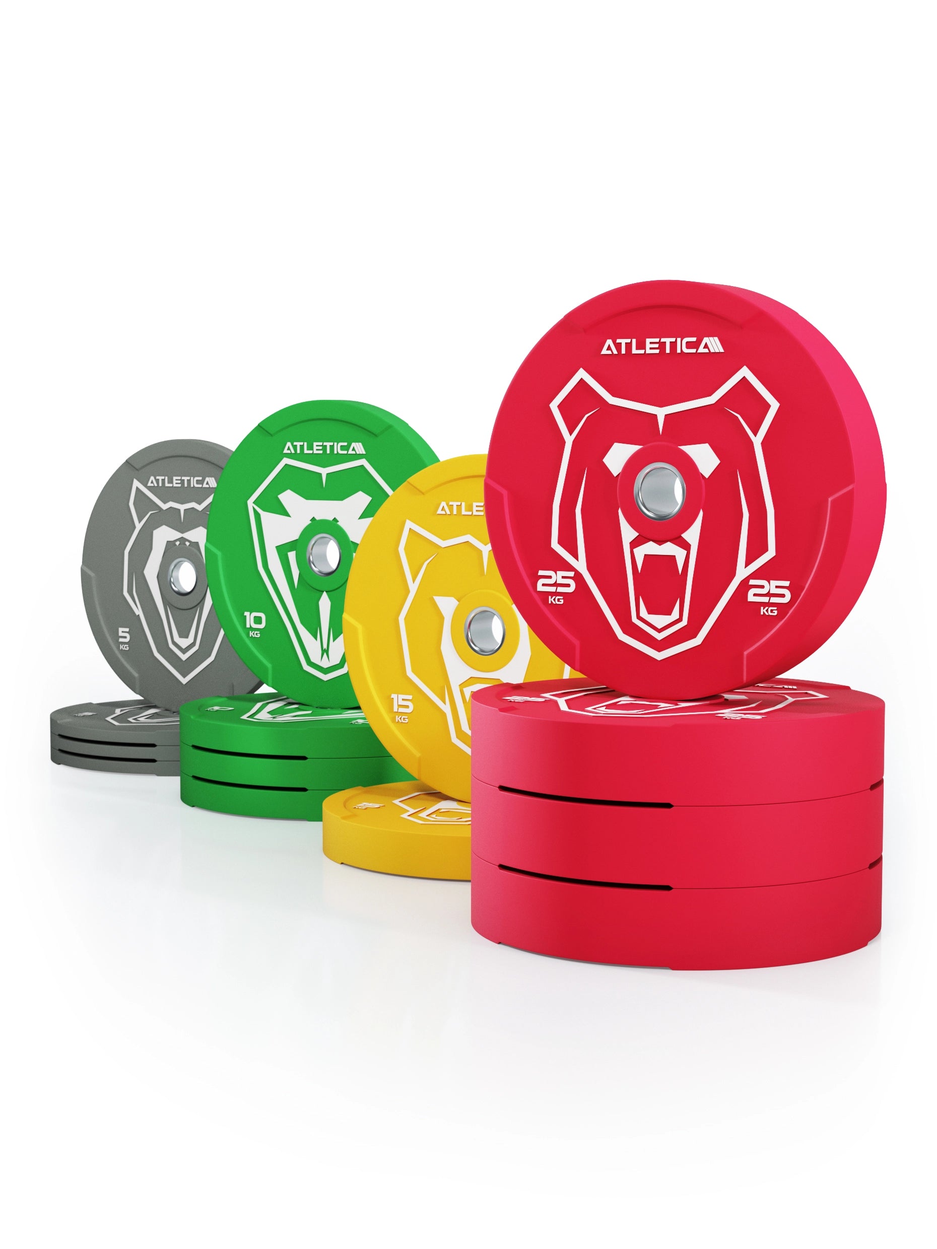 Animal Bumper Plates Set 190kg | Farbcode nach IWF-Standard