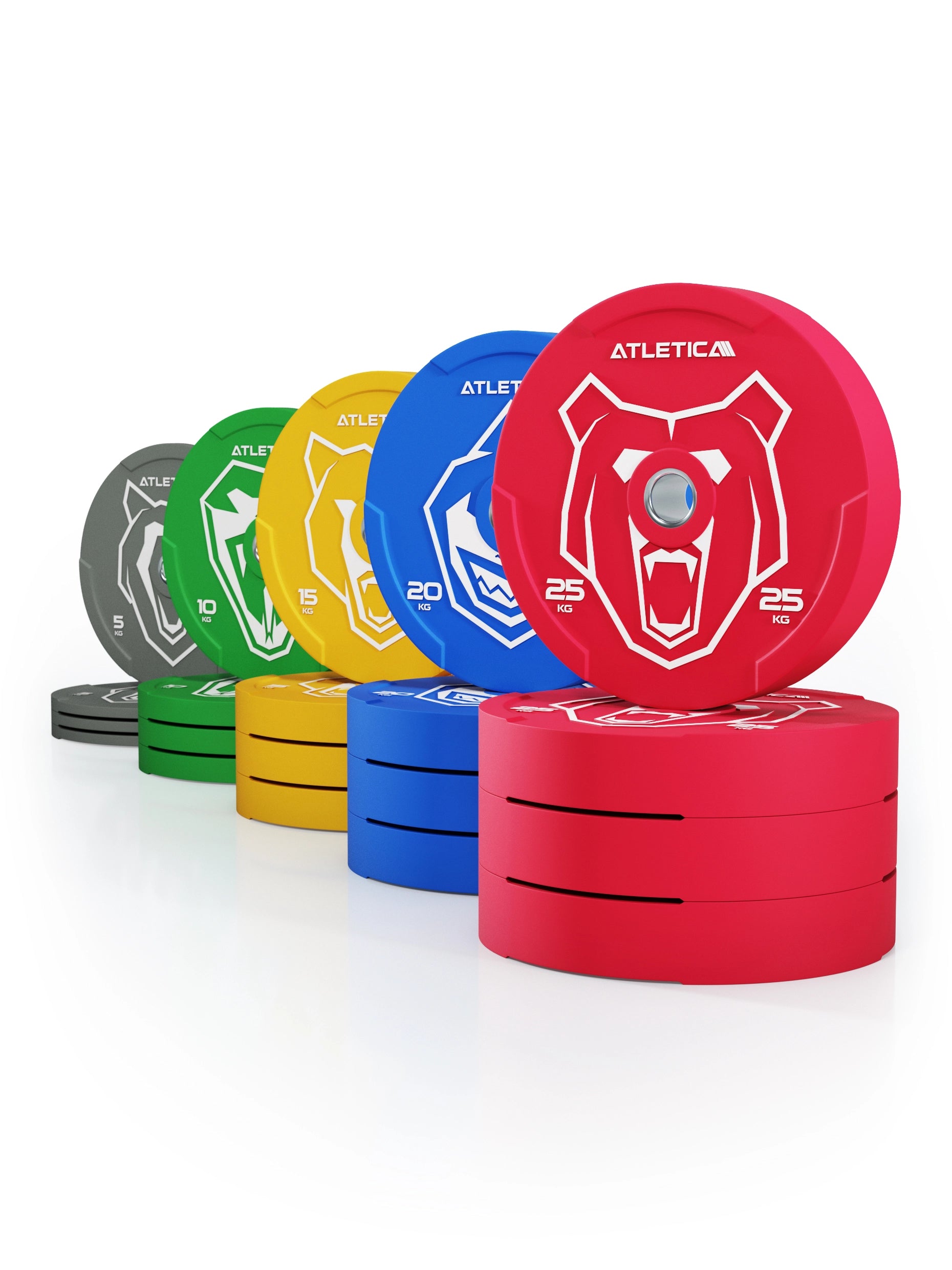 Animal Bumper Plates 300kg Set |  Farbcode nach IWF-Standard