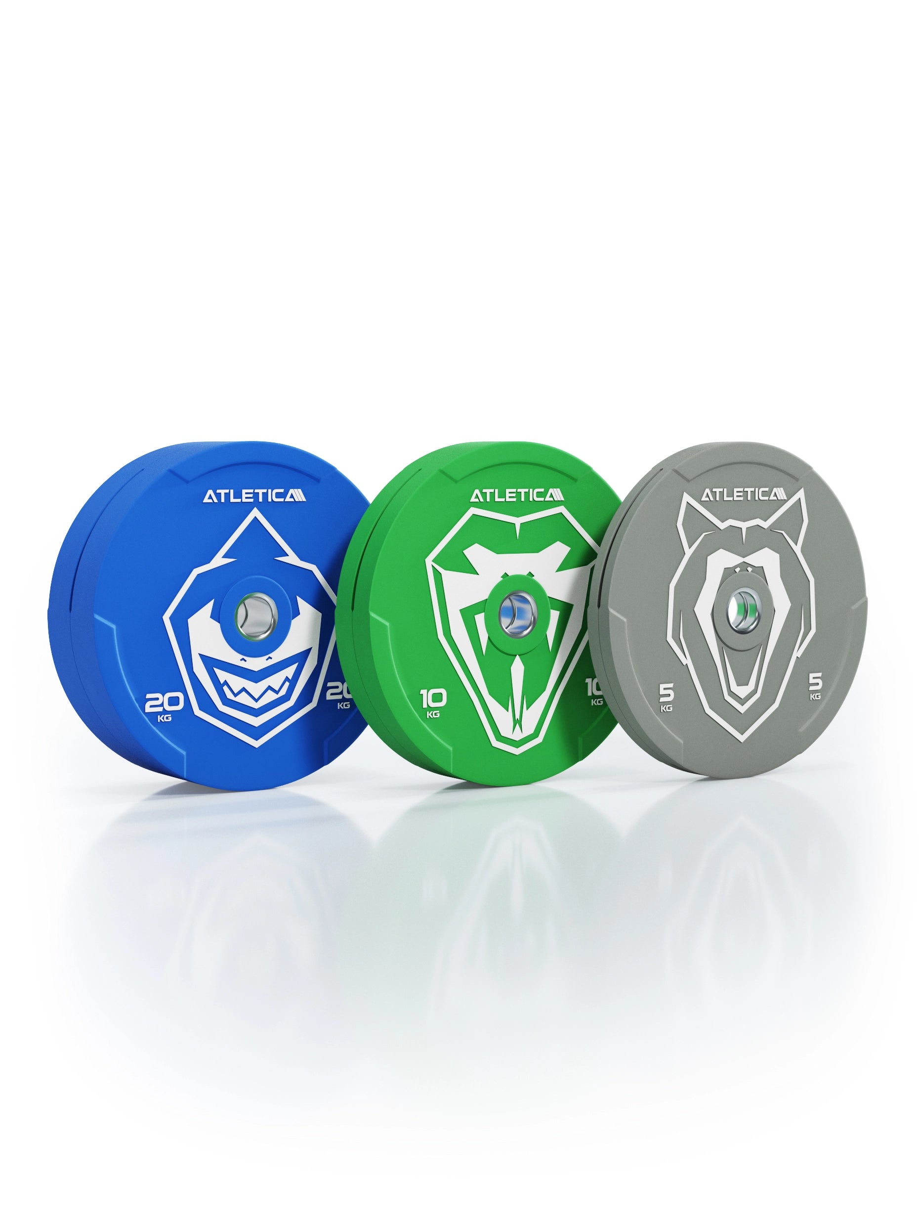 Animal Bumper Plates 70kg Set von Atletica