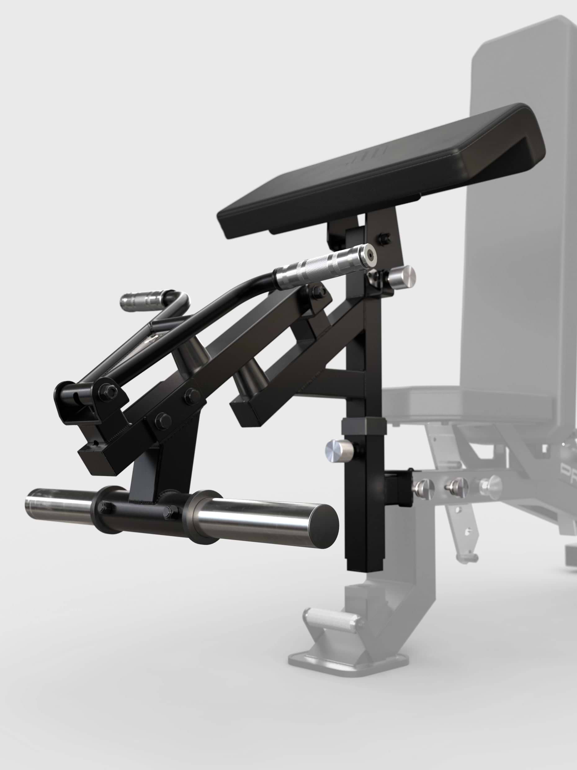 Predator EVO modulare Hantelbank - EVO Arm Option ohne Gewichte mit verstellbarem Armauflagepolster und Ladepin