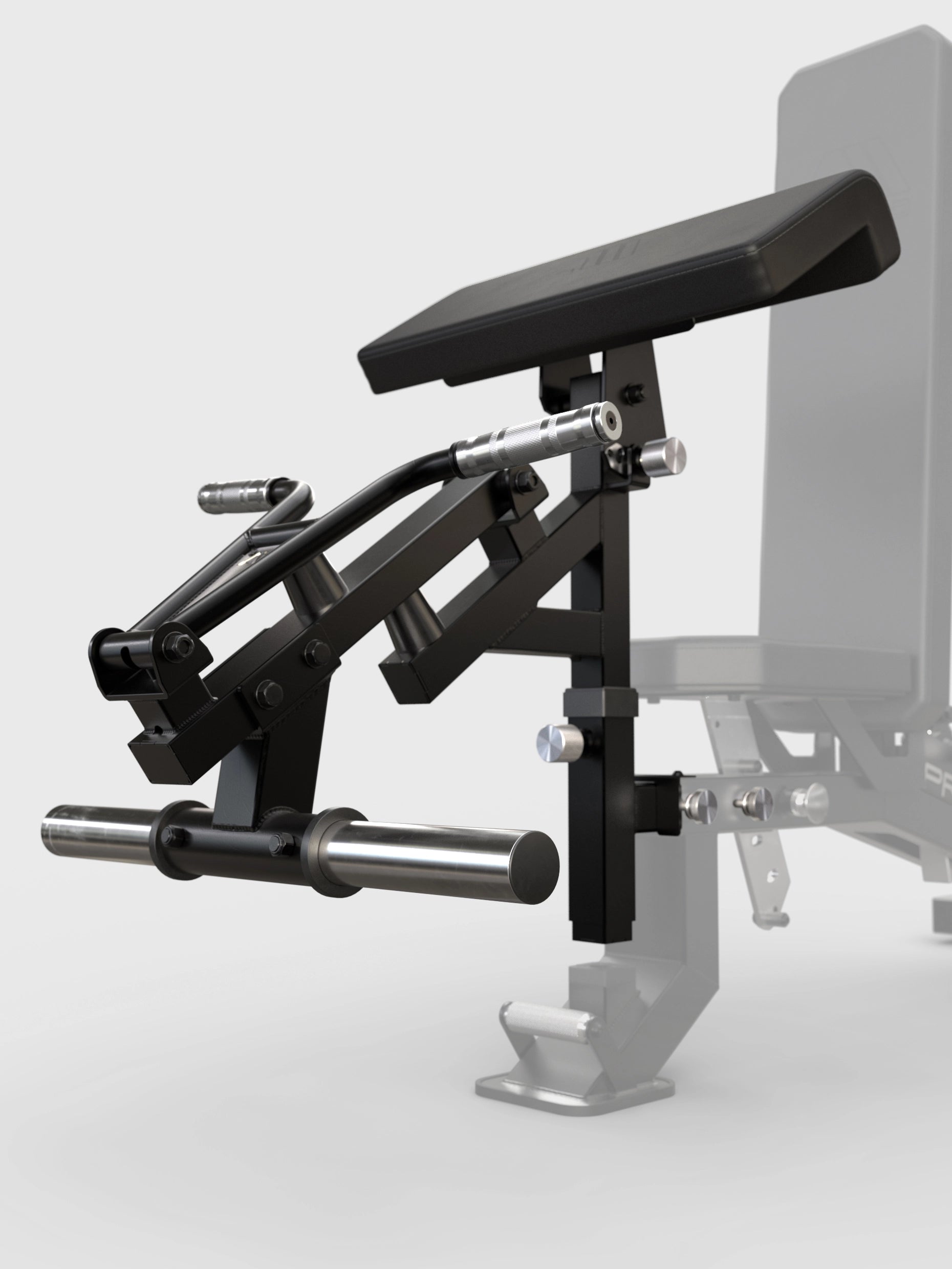 Predator EVO modulare Hantelbank - EVO Arm Option ohne Gewichte mit verstellbarem Armauflagepolster und Ladepin 