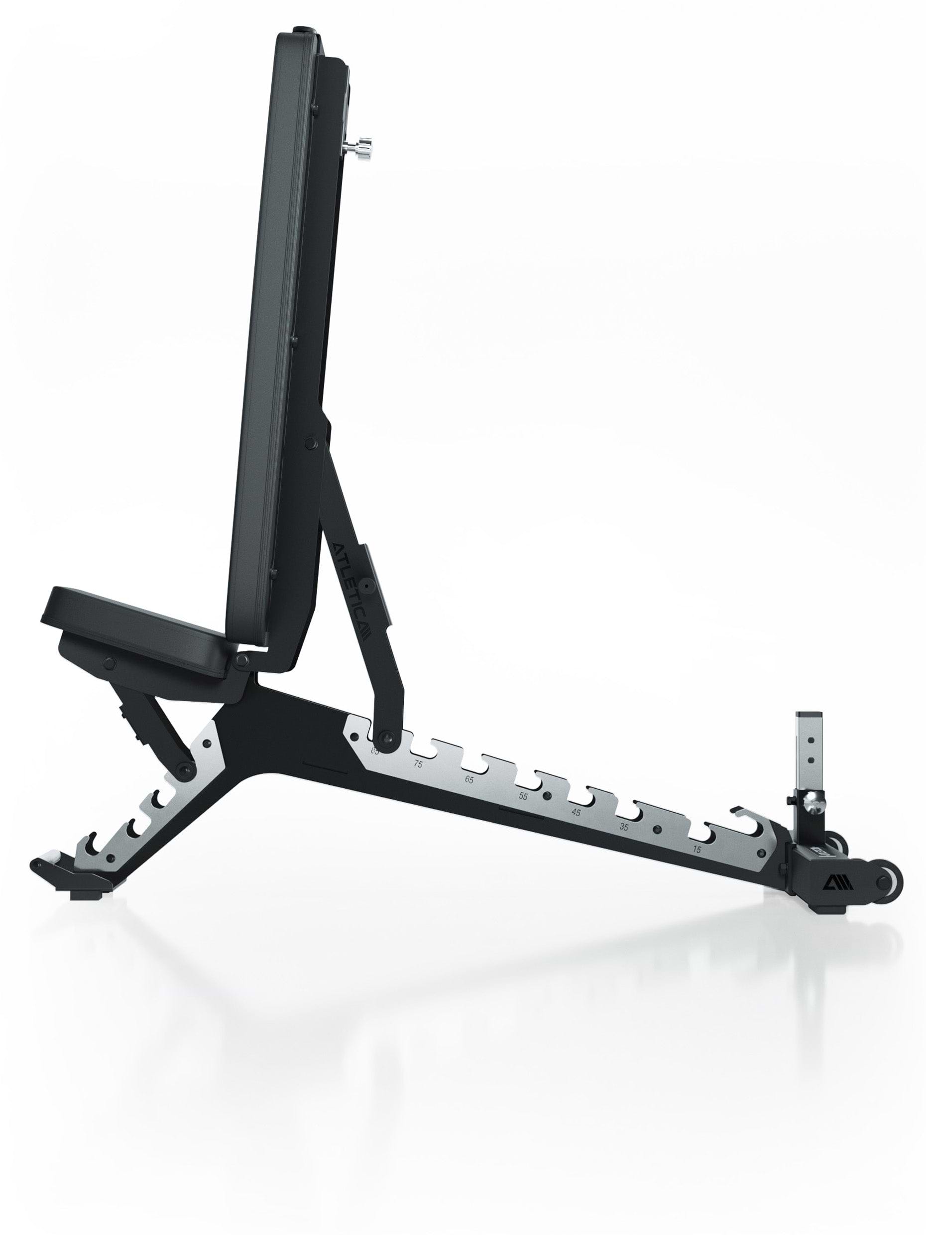 Hantelbank B10: Verstell-Raster aus Edelstahl