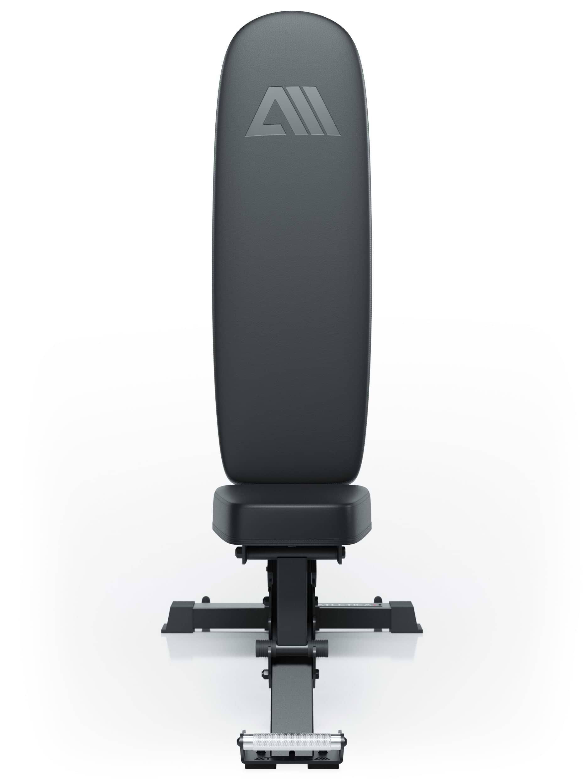 Hantelbank B4 verstellbar: Fitnessbank mit Transportrollen und Griff  