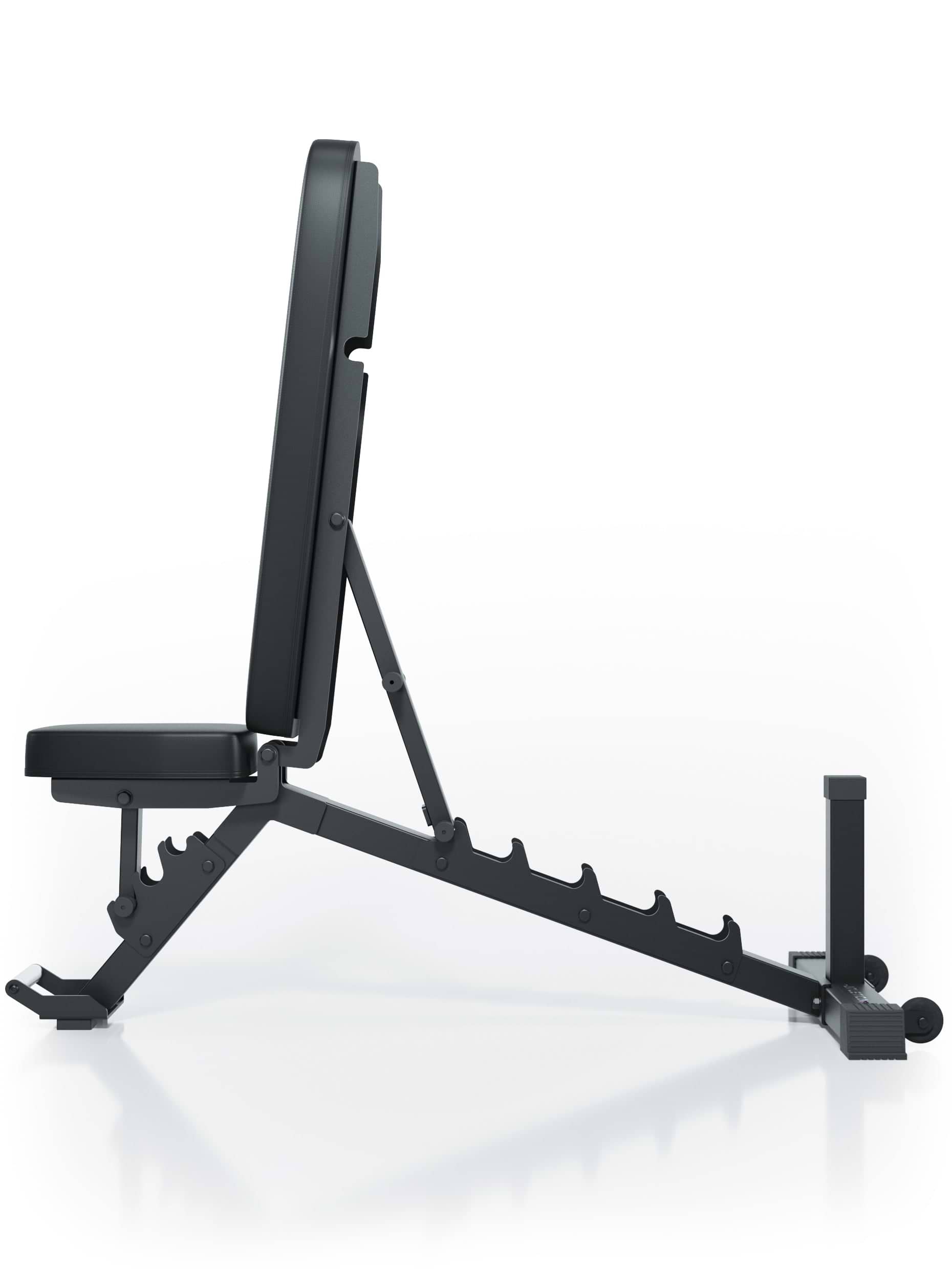 Schrägbank B4 verstellbar: Bis 450 kg belastbar | 30 kg schwere Schrägbank | Rückenlehne 6-fach, Sitz 3-fach verstellbar