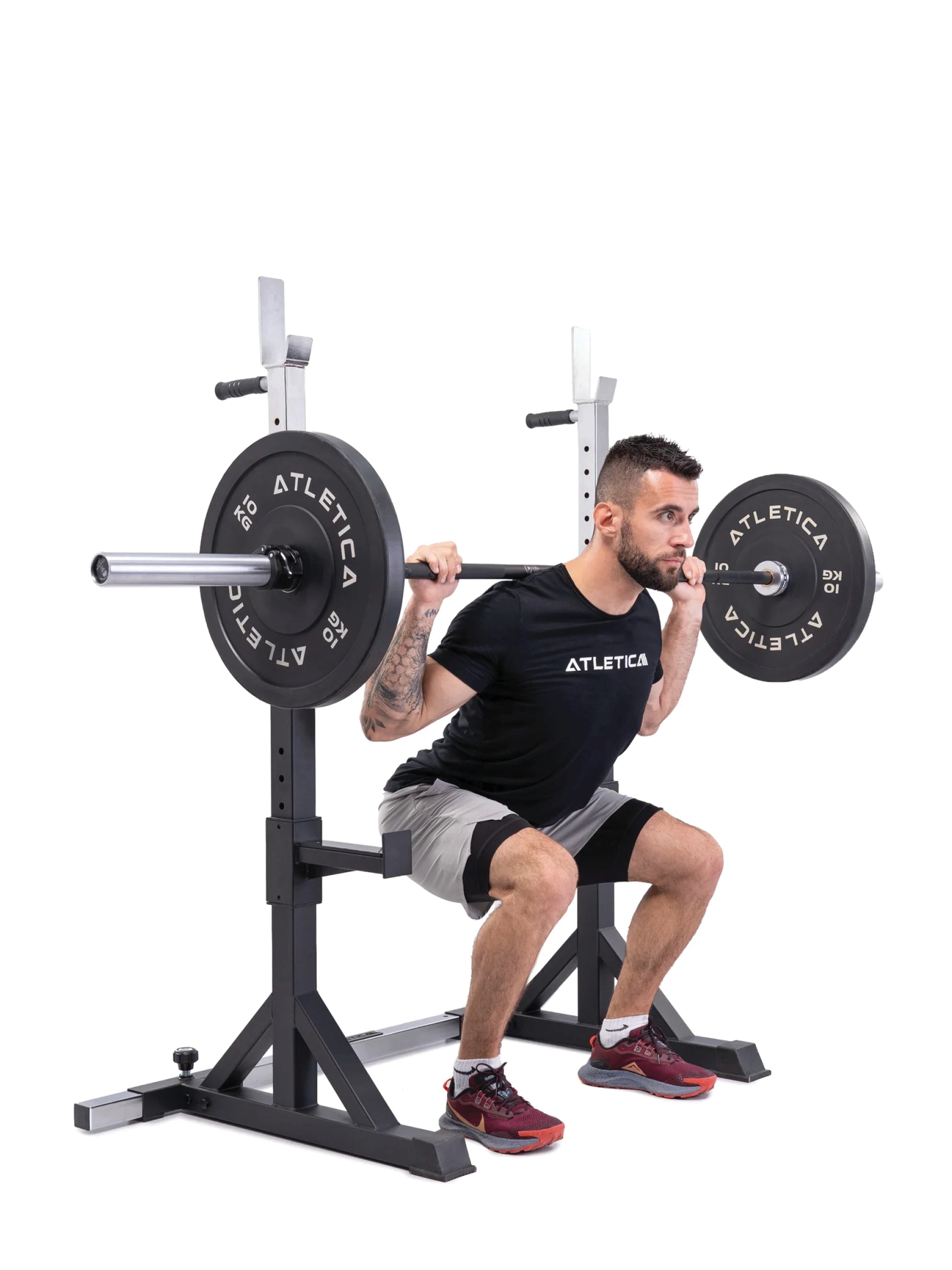 Free Stands Squat Rack SET | Gamma Langhantel | 120kg Iron Plates
