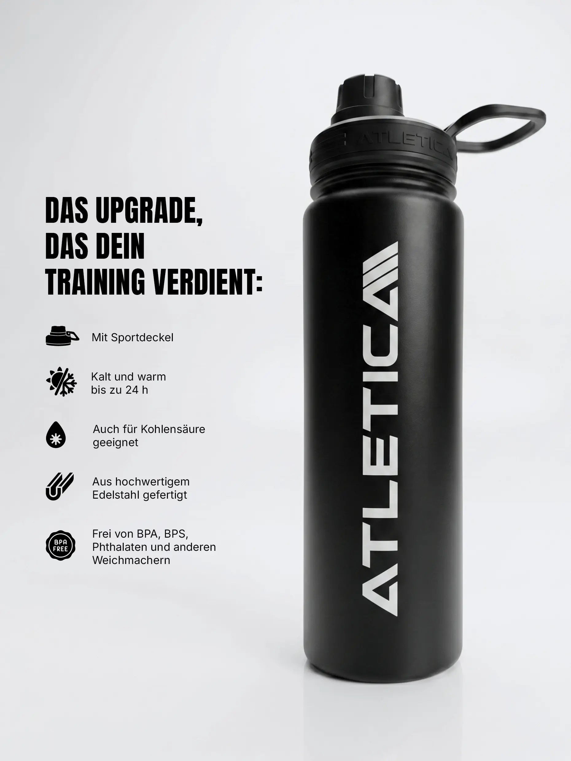 ATLETICA Bottles 750ml | Stainless Steel