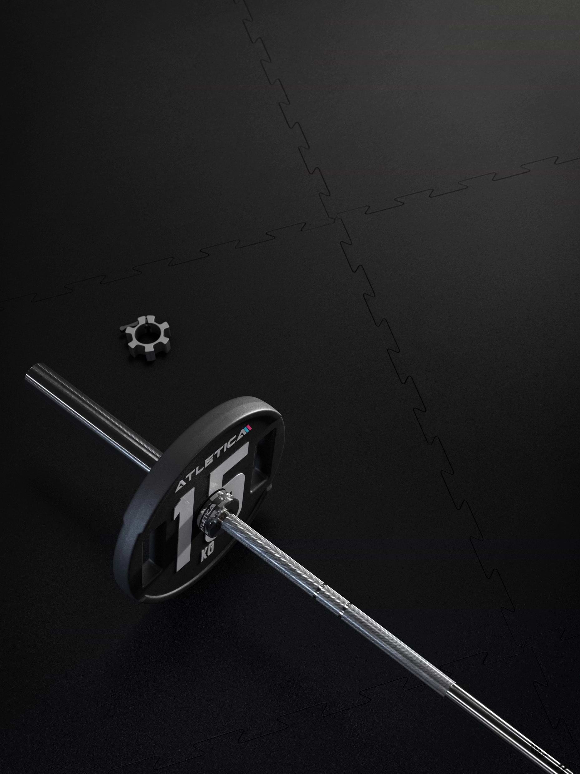 Bodenschutz | FlexProtect Bodenschutz 6mm 100x100cm, hochwertiges Kautschuk | Puzzle Verbindung | Feingranulat Oberfläche | Geruchsarm | TÜV