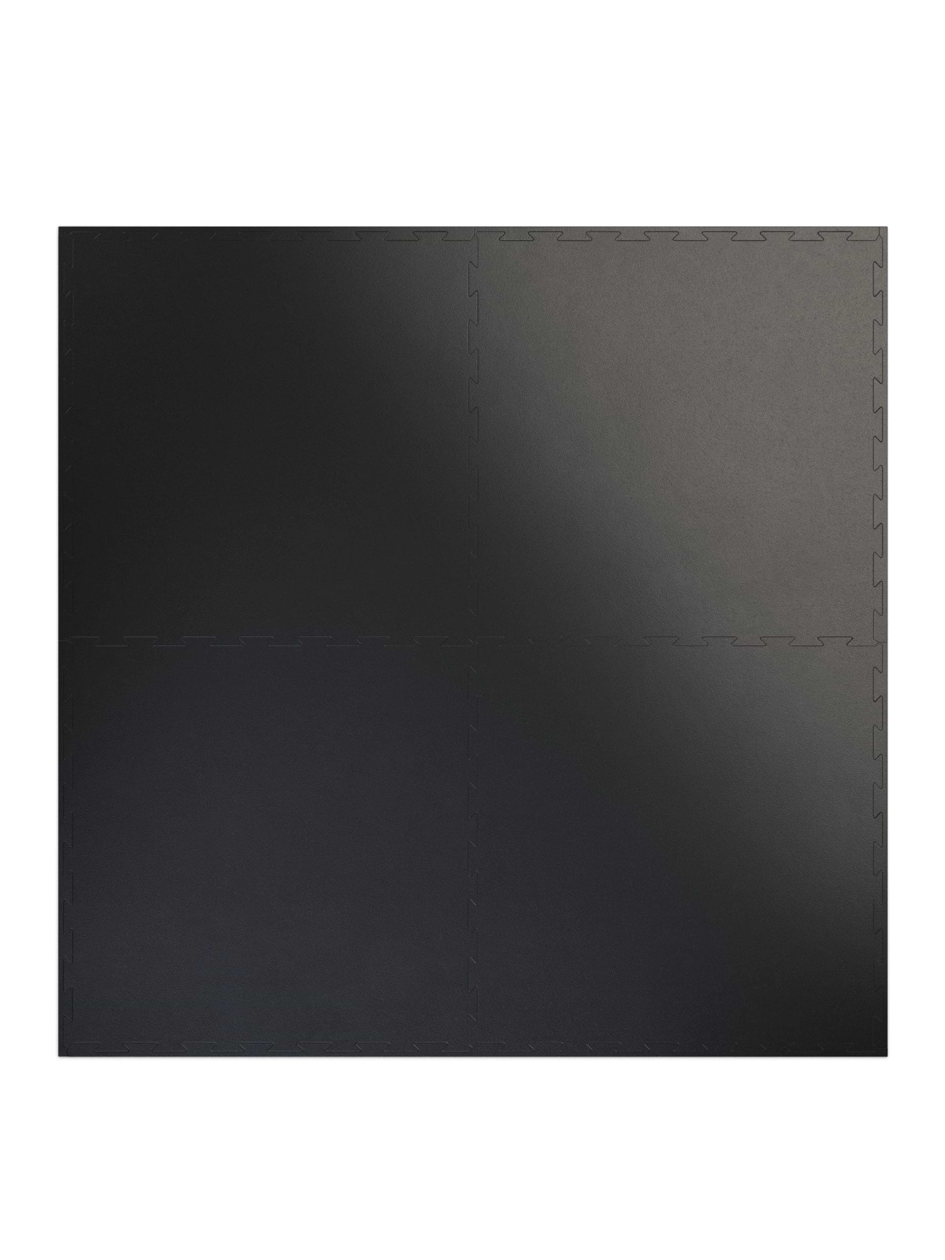 Bodenschutz | FlexProtect Bodenschutz 6mm 100x100cm, hochwertiges Kautschuk | Puzzle Verbindung | Feingranulat Oberfläche | Geruchsarm | TÜV