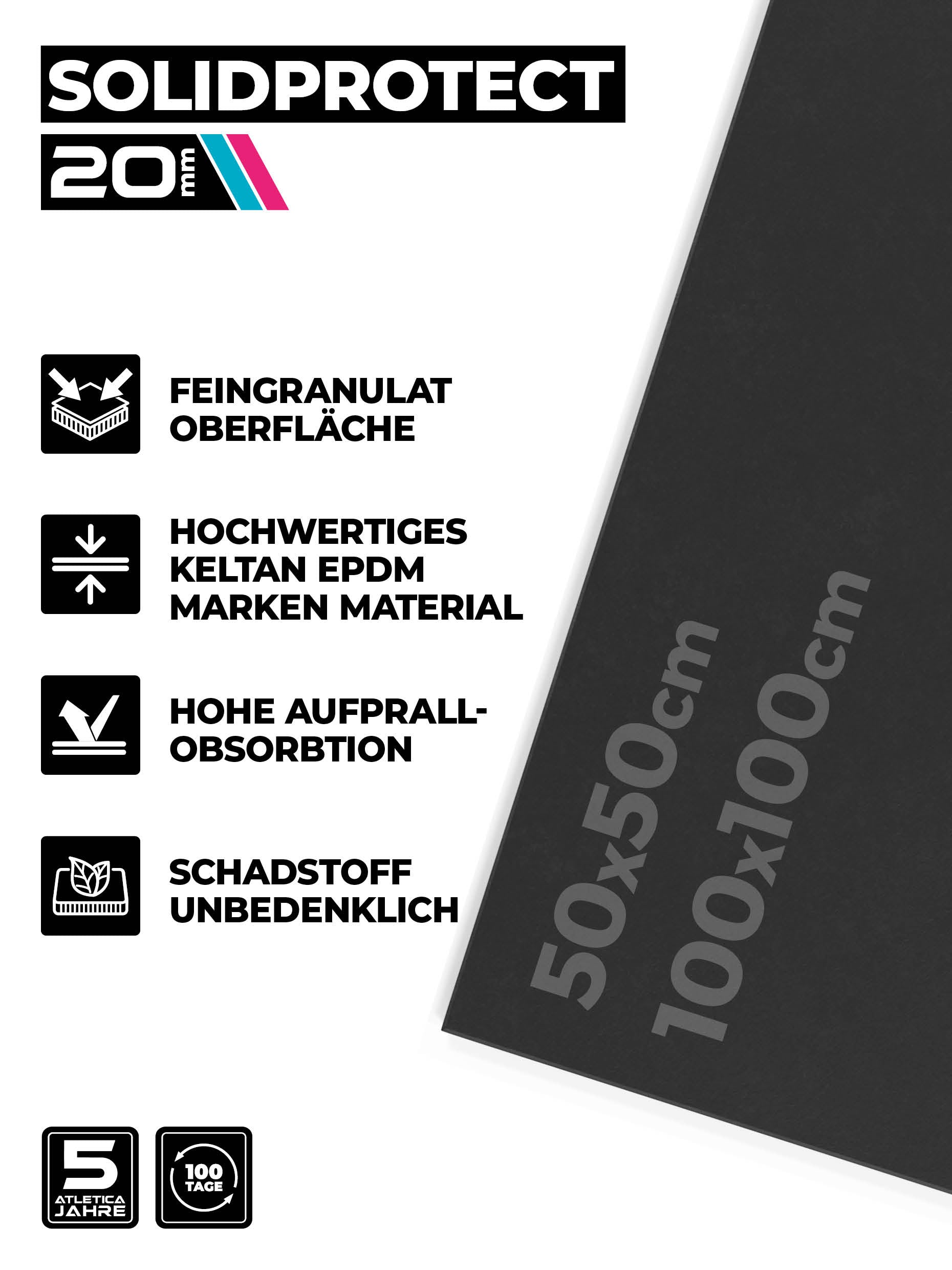 Bodenschutzmatten SolidProtect:EPDM Material, 