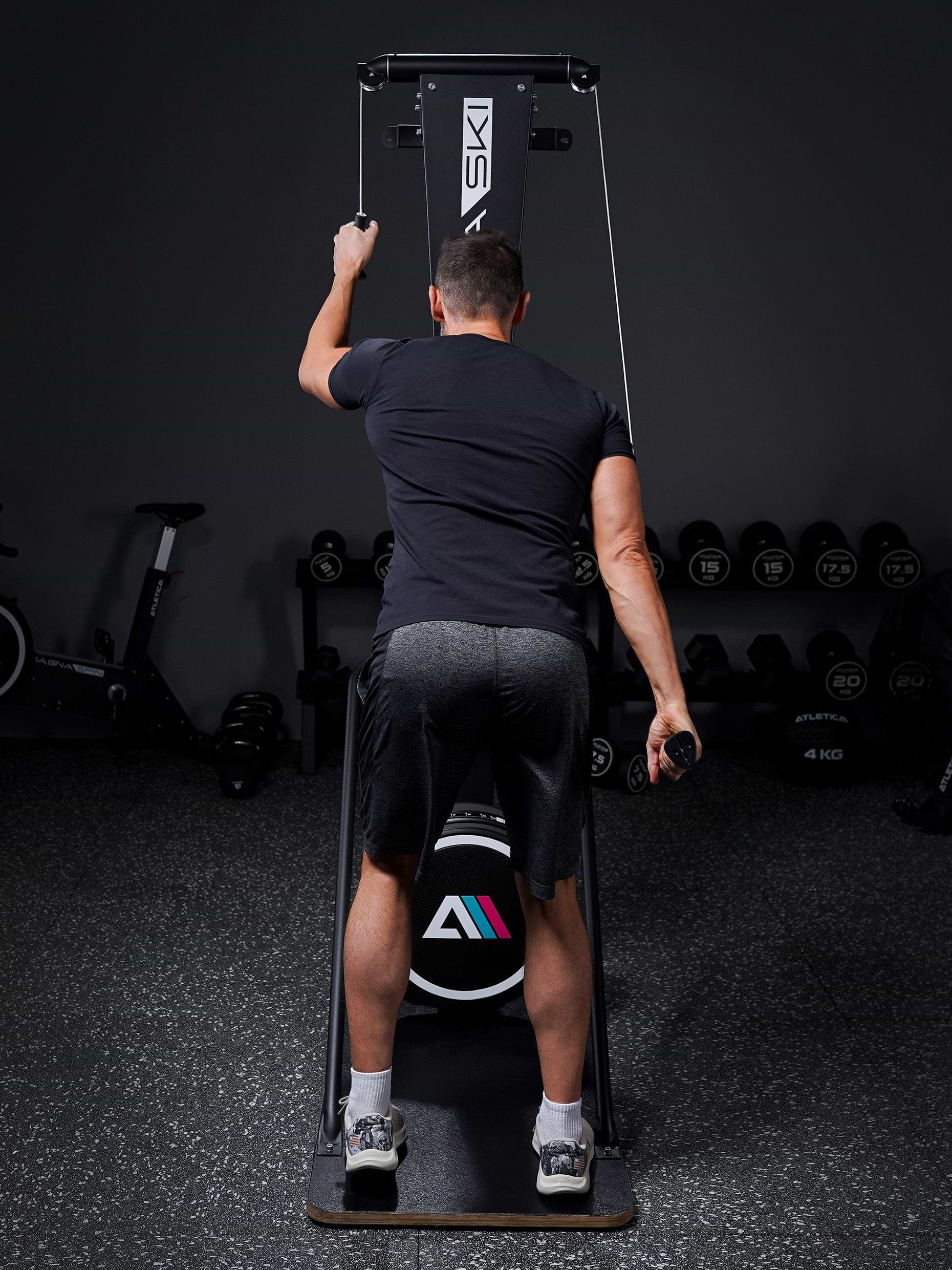 Ski Ergometer mit dualem Widerstand für Kraft- und Ausdauertraining