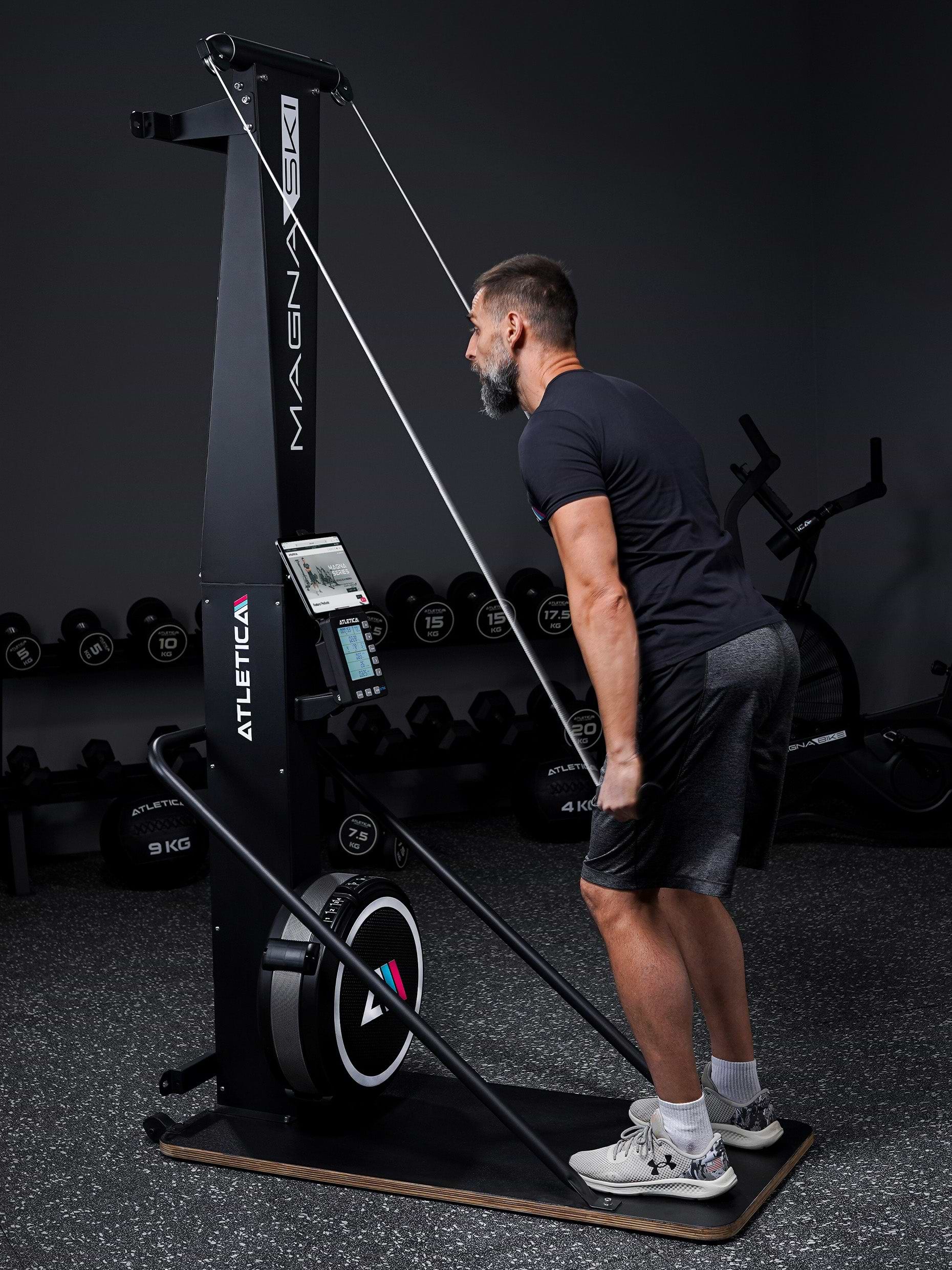 Ski Ergometer für Stärkung der Rücken-, Bein-, Arm- und Brustmuskulatur