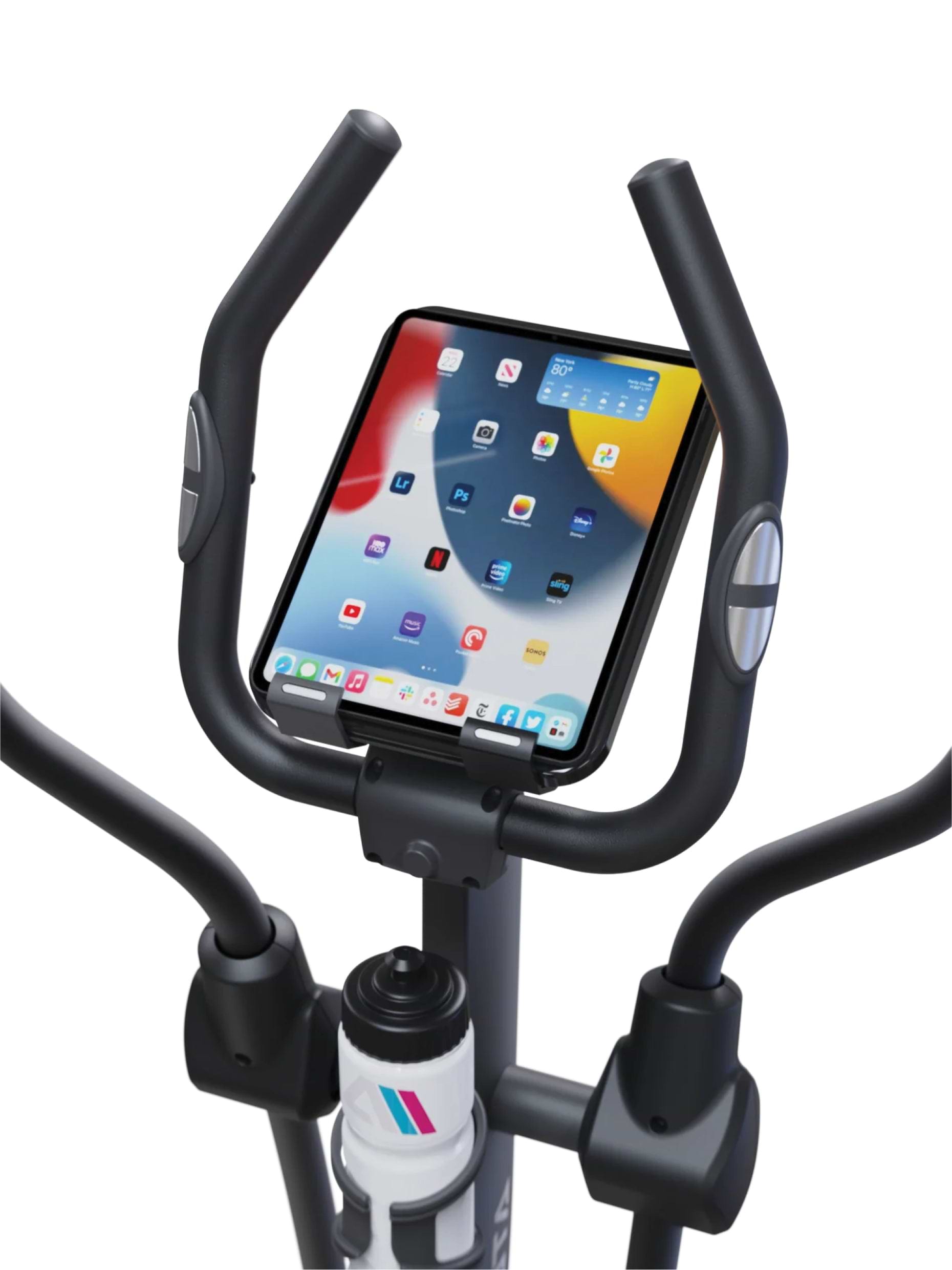 Crosstrainer Cardiogerät Cyclone: Kompakte Stellfläche für kleine Räume | 44cm Ellipsentrainer für ein anspruchsvolles Training | Heimtrainer für Personen bis 150kg geeignet