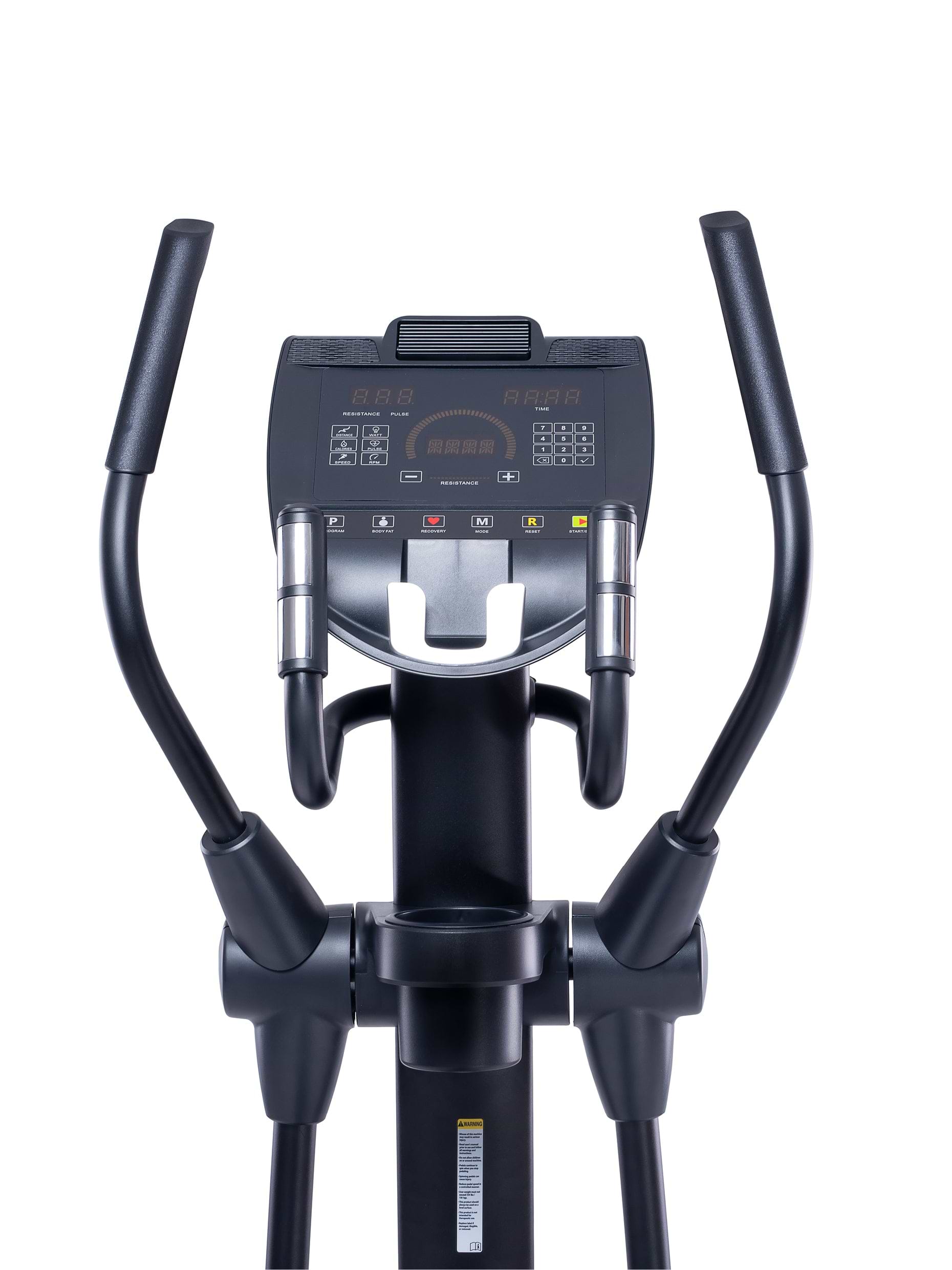 Crosstrainer Cardiogerät Eclipse: Klappbar und trotz seiner Größe kompakt verstaubar