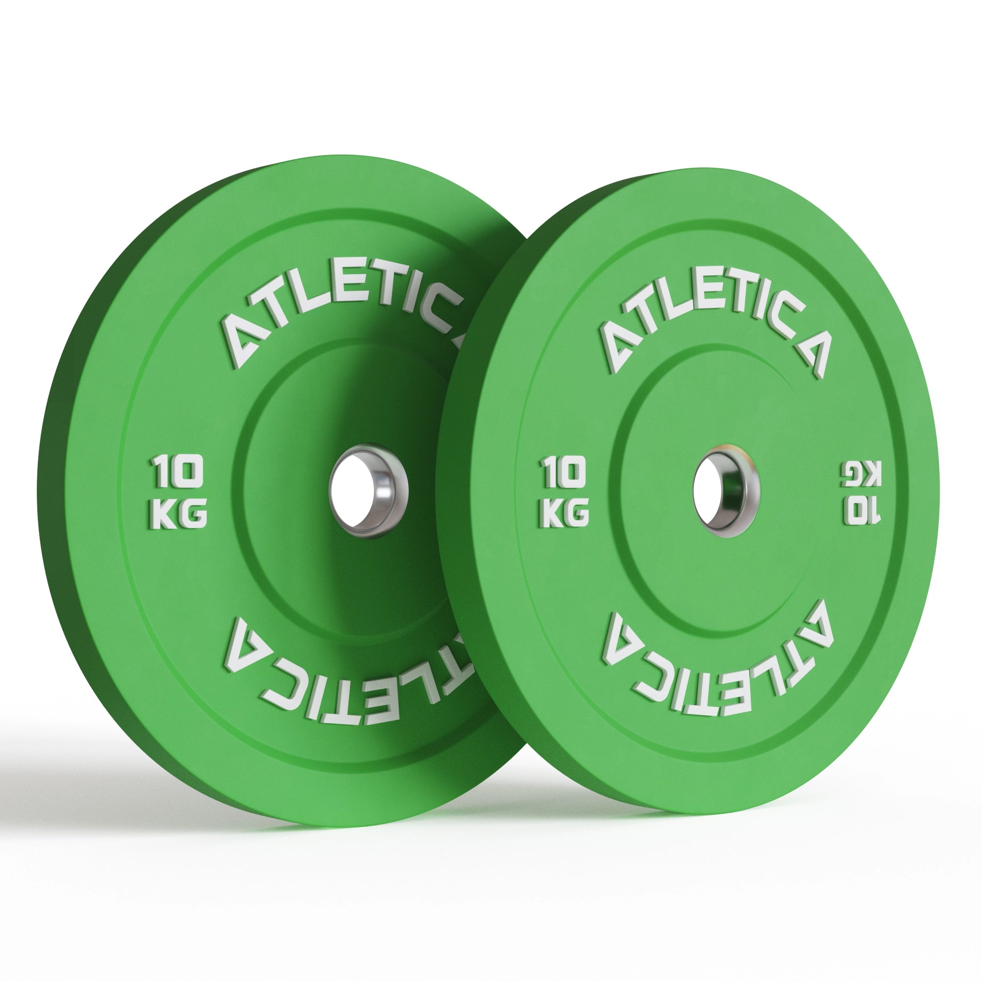 Color Bumper Plates 10kg in grün